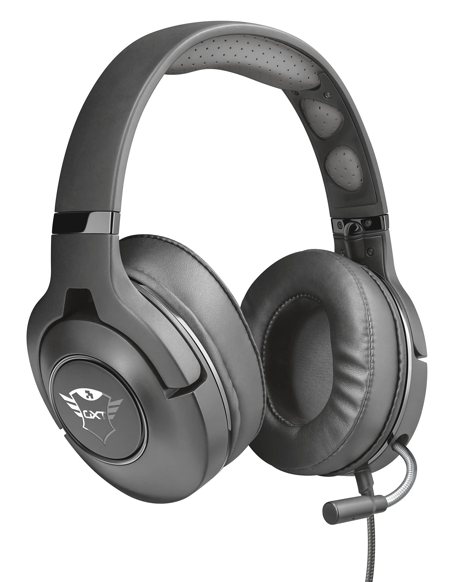 Trust Gxt 420 Rath Auriculares Gaming Con MicróFono RetráCtil Y Un Sonido Potente, Multiplataforma, Negros