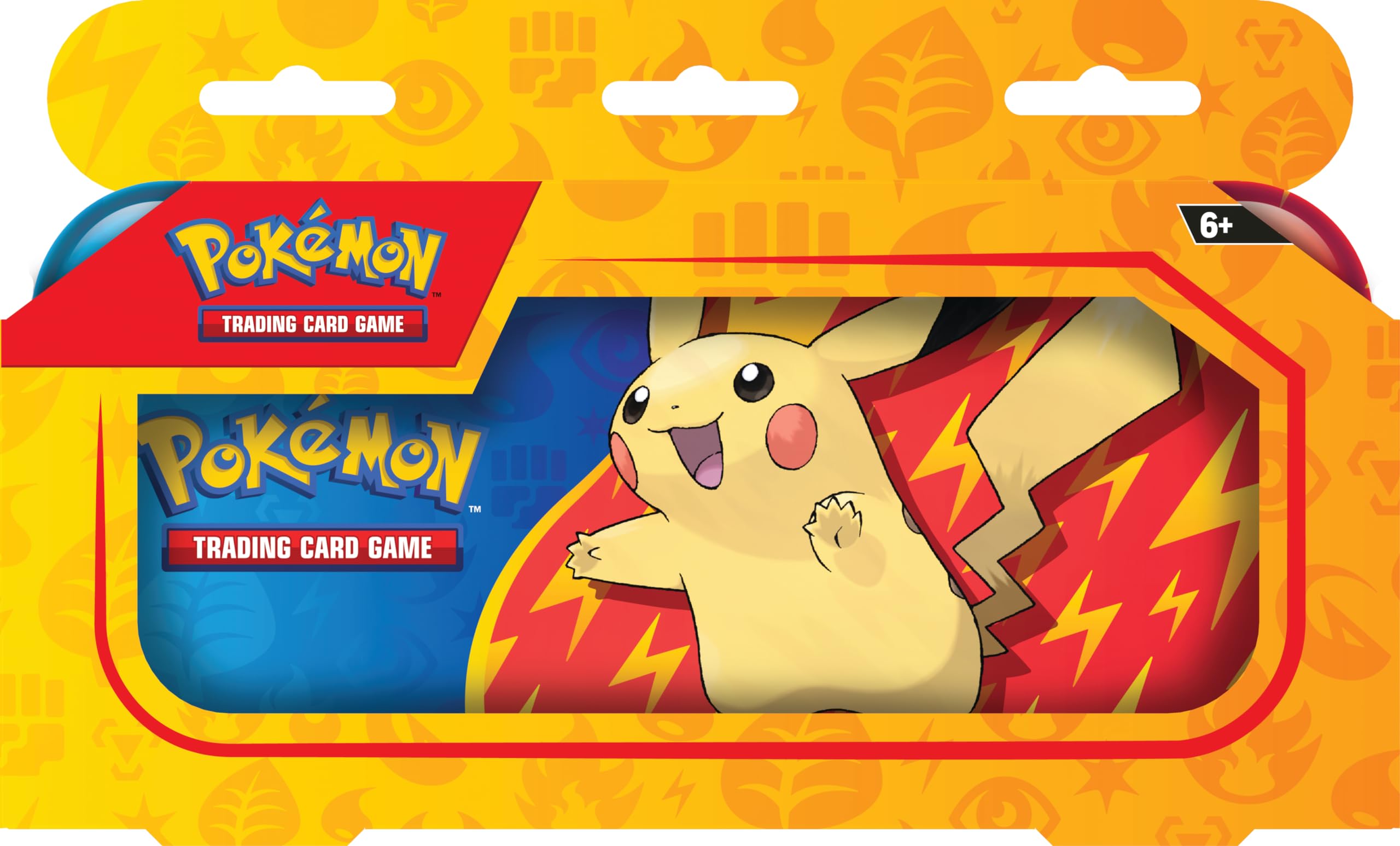 Pokémon TCG Pencil Case – Estuche Metálico con Diseño de Pikachu + 2 Sobres de Cartas Expansión