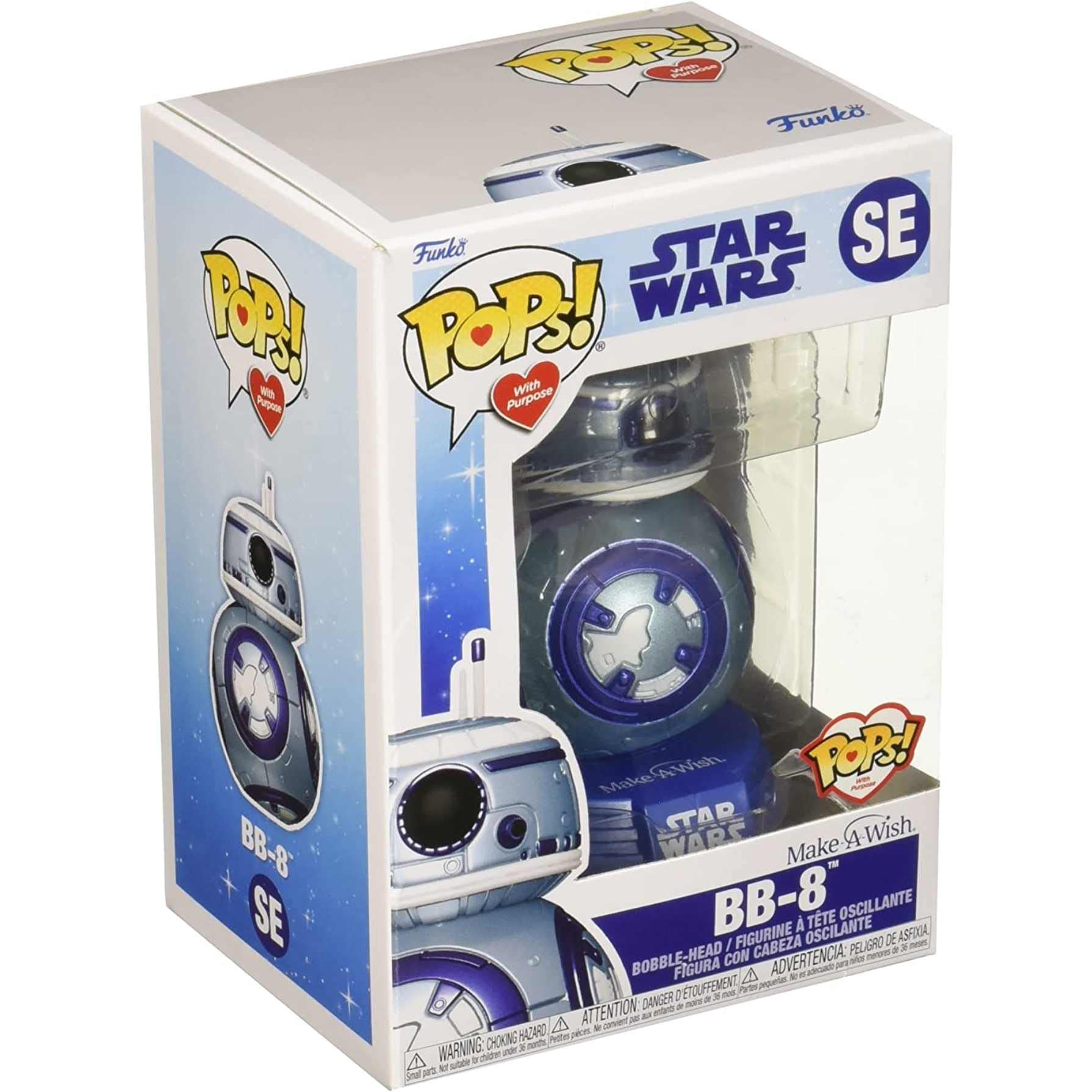 Funko Pop! Star Wars: Make A Wish 2022 - Bb-8 - (Metallic) - Figura De Vinilo Coleccionable - Idea De Regalo- Mercancia Oficial - Juguetes Para NiñOs Y Adultos - Movies Fans