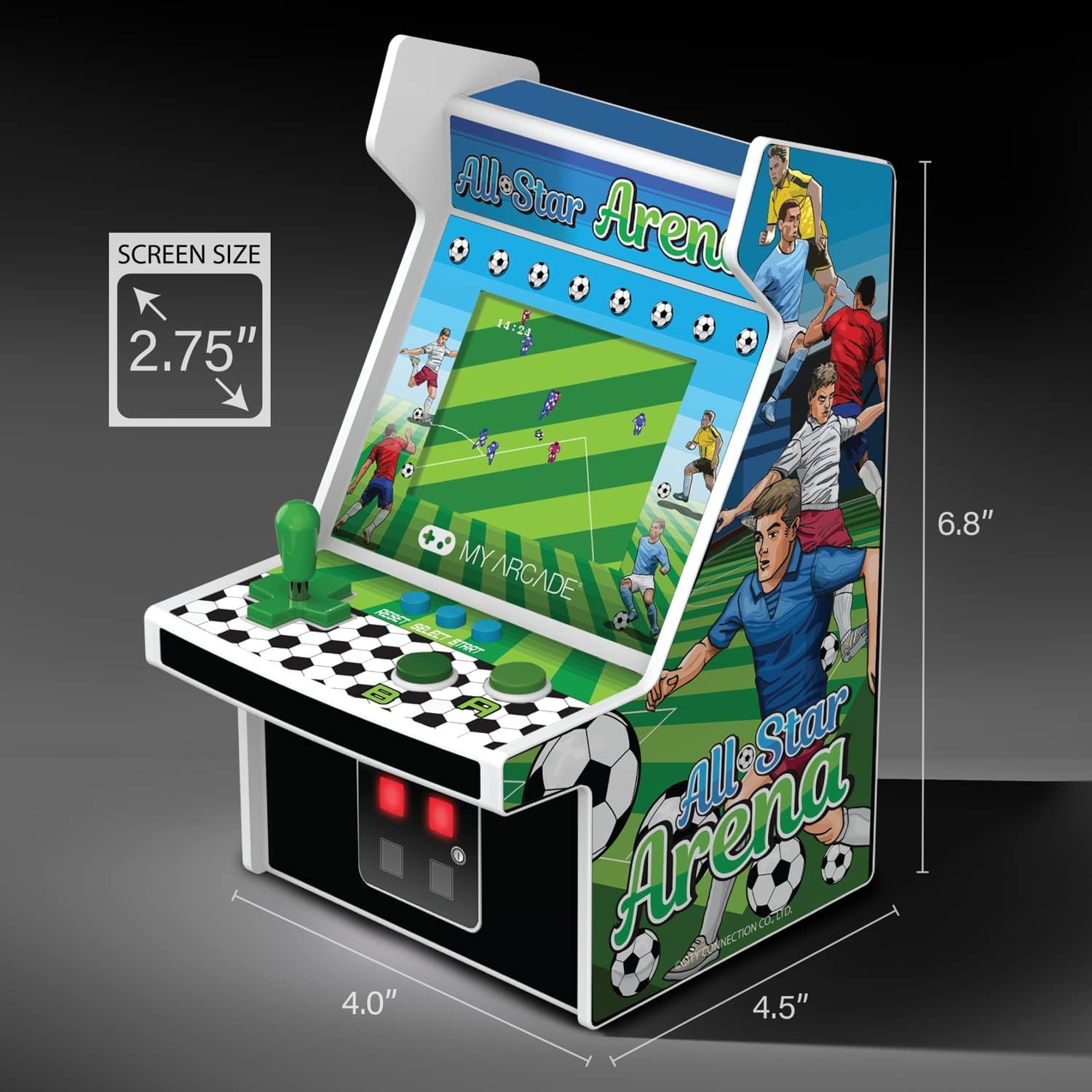 My Arcade Micro Jugador All-Star Arena Mini Cabina Retro, 307 Juegos En 1