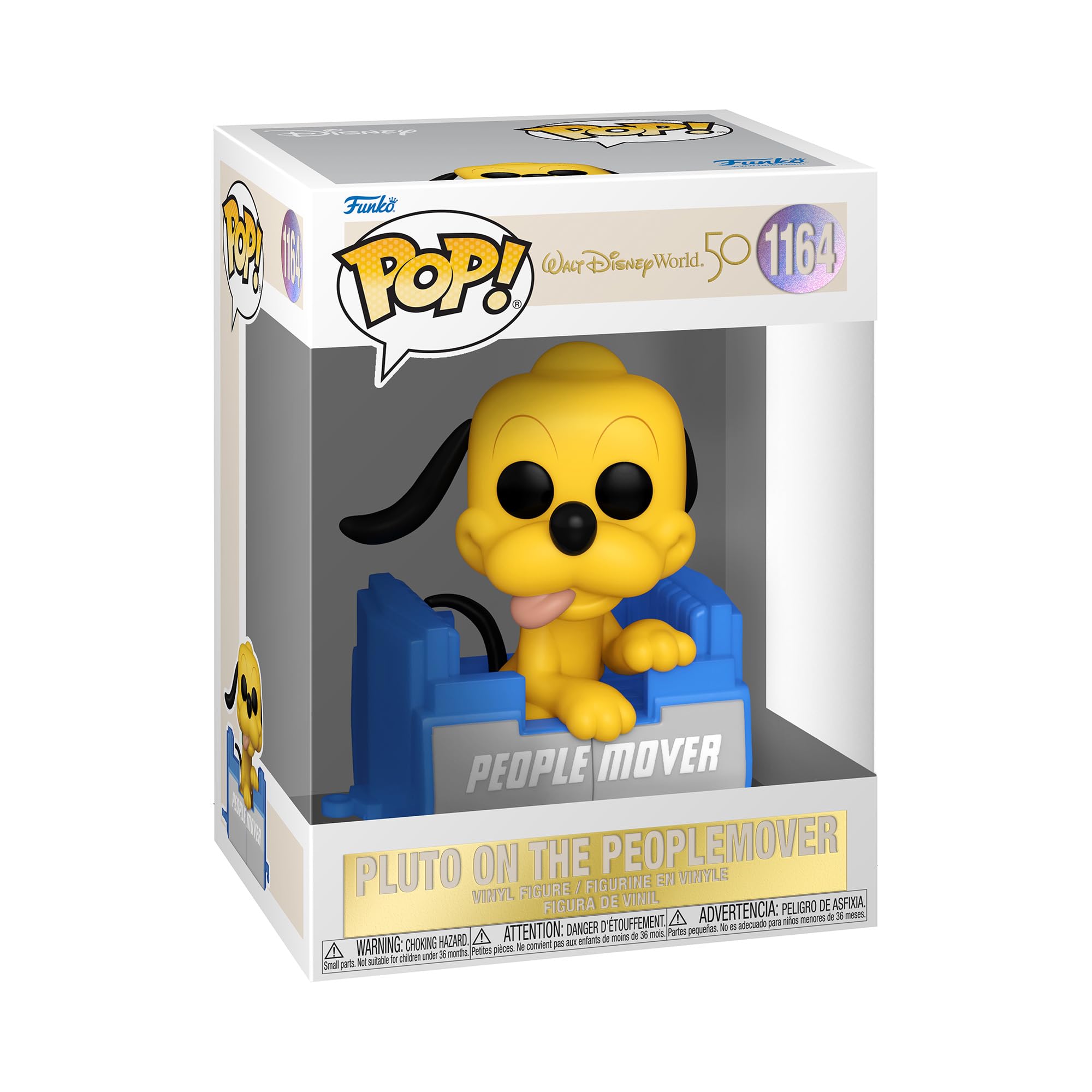 Funko Pop! Disney: Wdw50- People Mover Pluto With Balloon - Disney World 50th Anniversary - Figura De Vinilo Coleccionable - Idea De Regalo- Mercancia Oficial - Juguetes Para NiñOs Y Adultos