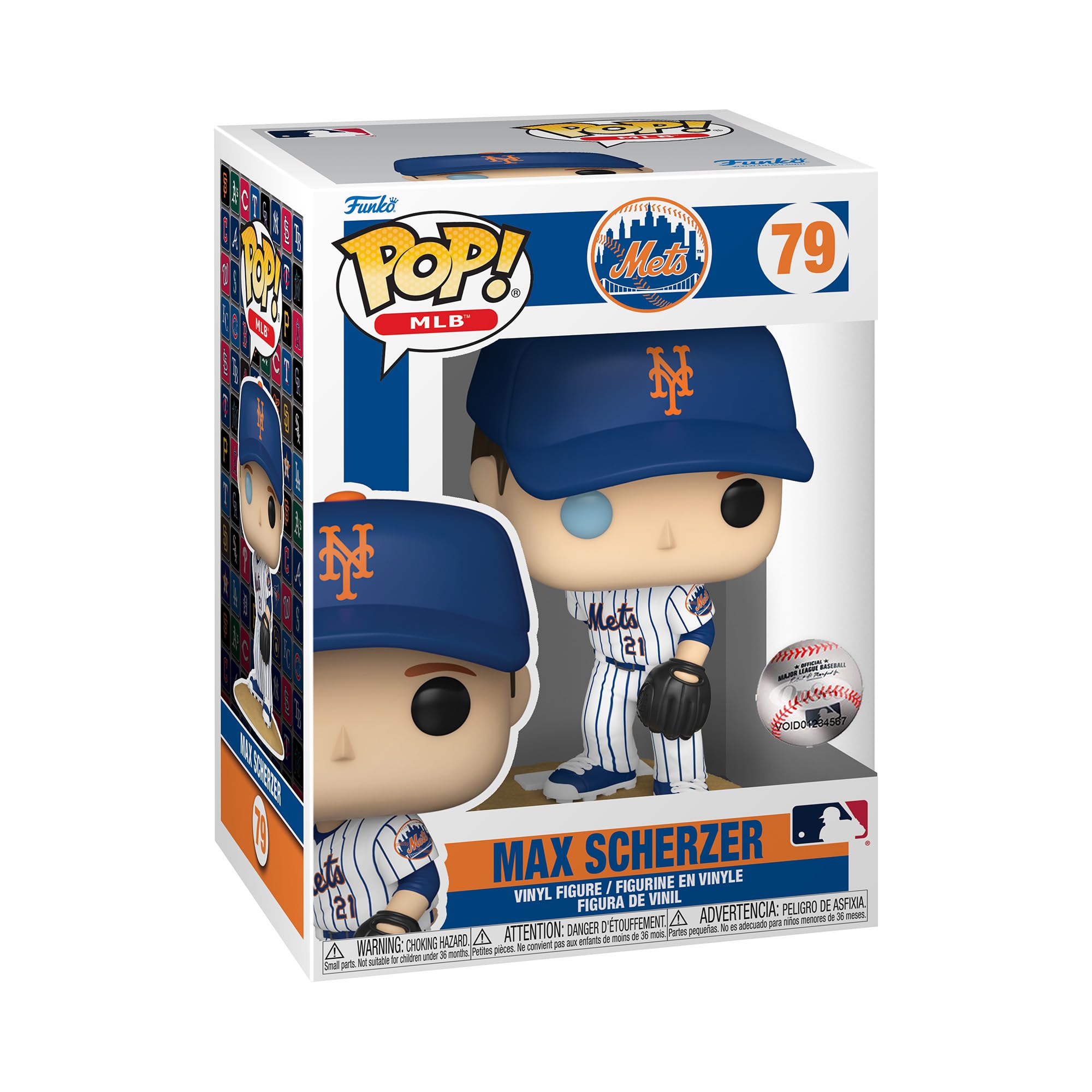 Funko Pop! Mlb: Dodgers - Max Scherzer - (Home Jersey) - Figura De Vinilo Coleccionable - Idea De Regalo- Mercancia Oficial - Juguetes Para NiñOs Y Adultos - Sports Fans - MuñEco Para Coleccionistas