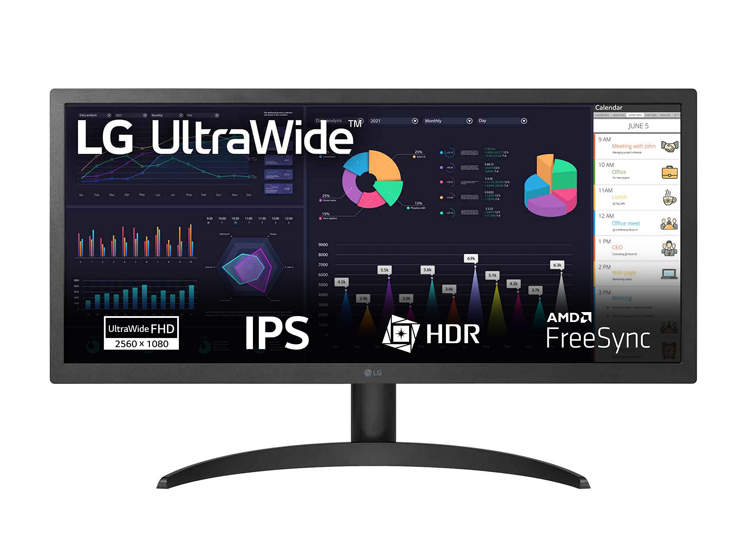 Monitor Profesional Ultrapanorámico LG UltraWide 26WQ500-B 25.7'/ WFHD/ Negro
