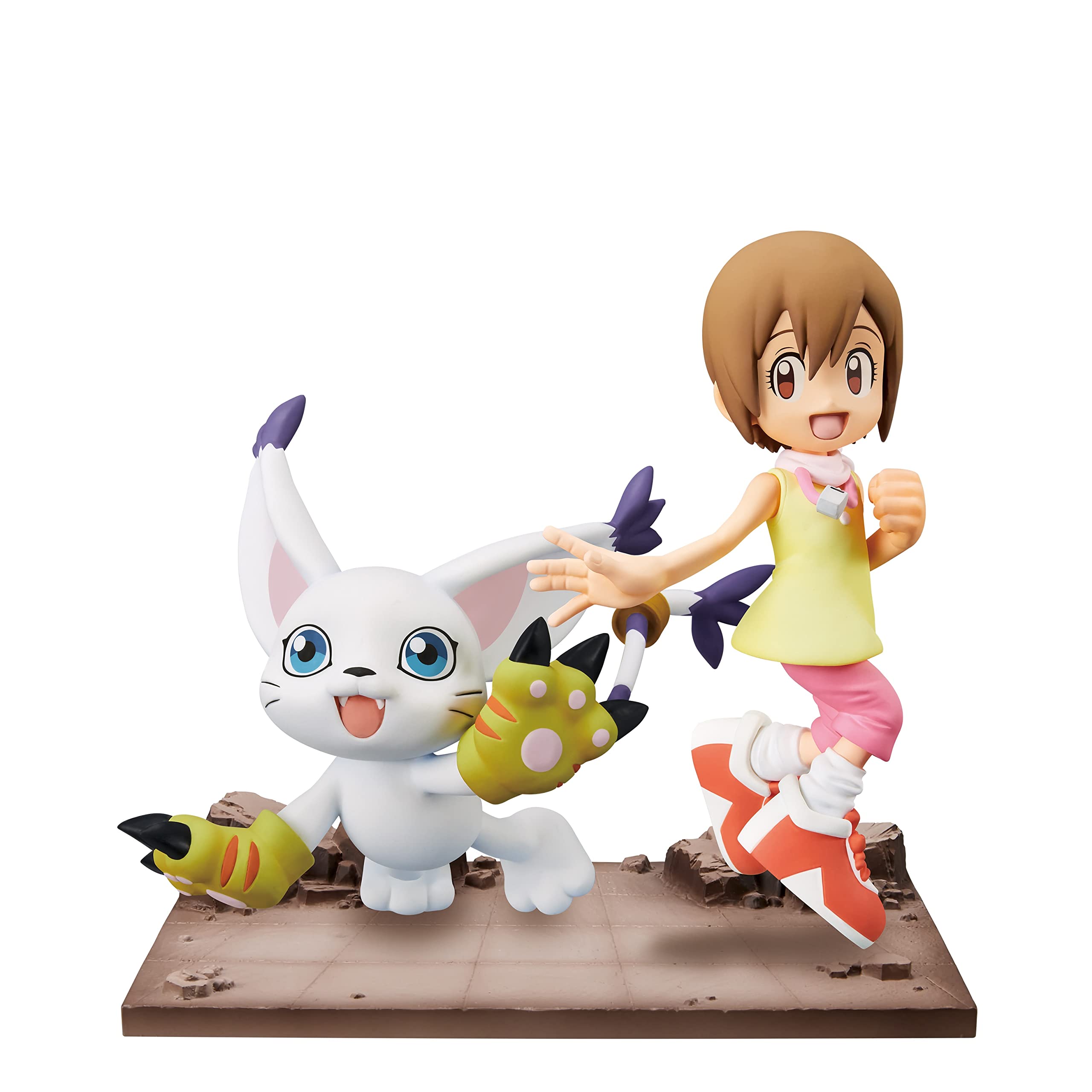 Banpresto - Figura De Accion Hikari&Tailmon - Digimon Adventure Dxf - Adventure Archives 12cm Bp18779 Multicolor