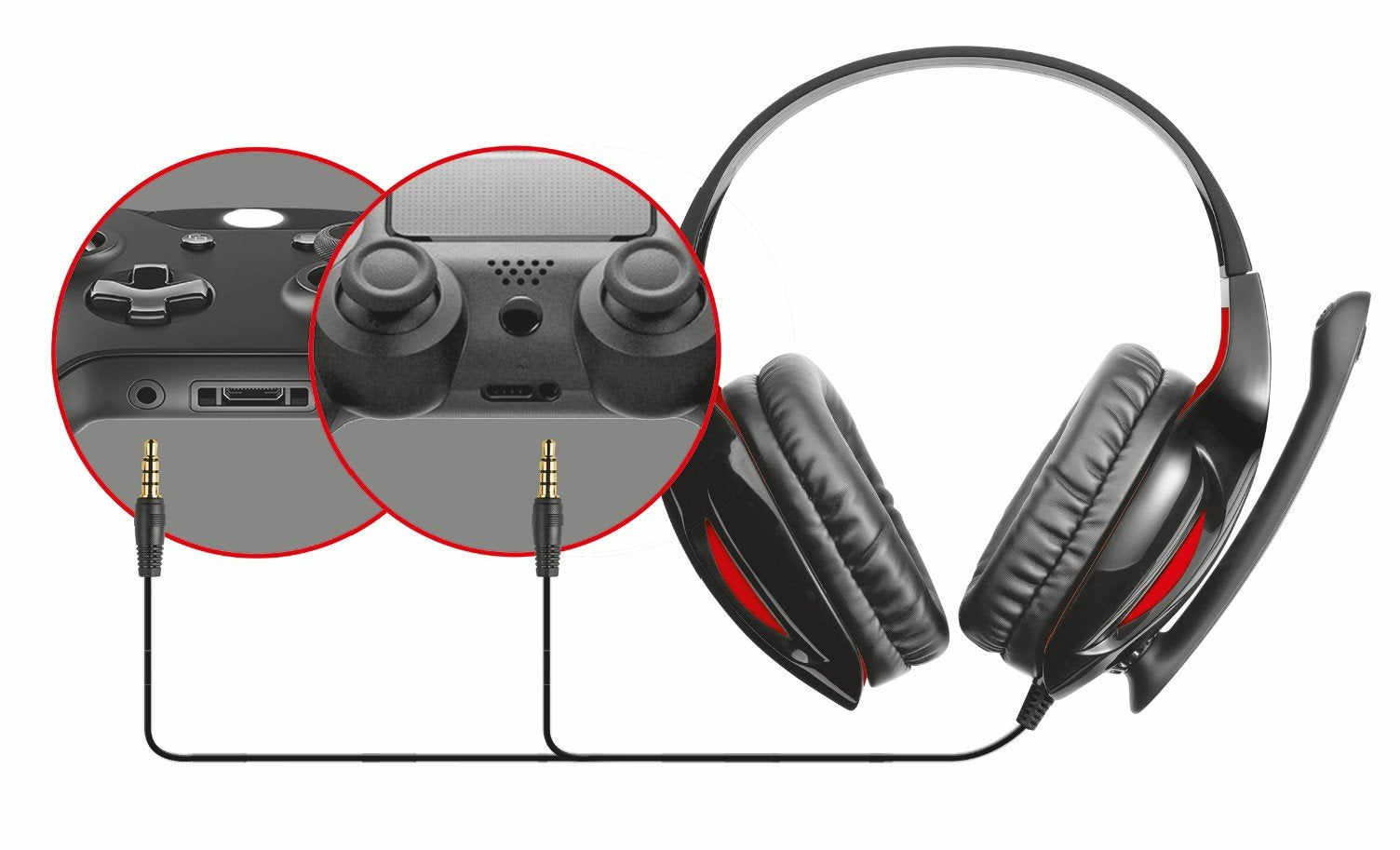 Trust Gaming Xl Endurance Gxt 330 - Auriculares Gaming Con Almohadillas Suaves Y Grandes Y Potentes Bajos, DiseñAdos Para Pc Y Consolas