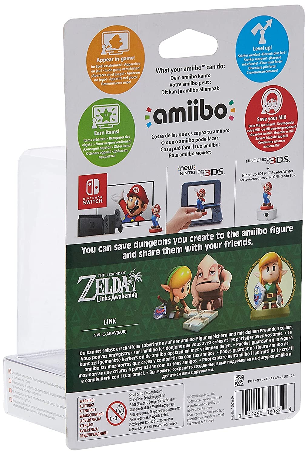Nintendo Amiibo Link - Link's Awakening | Figura Interactiva Colección Zelda para Nintendo Switch, 3DS y Wii U