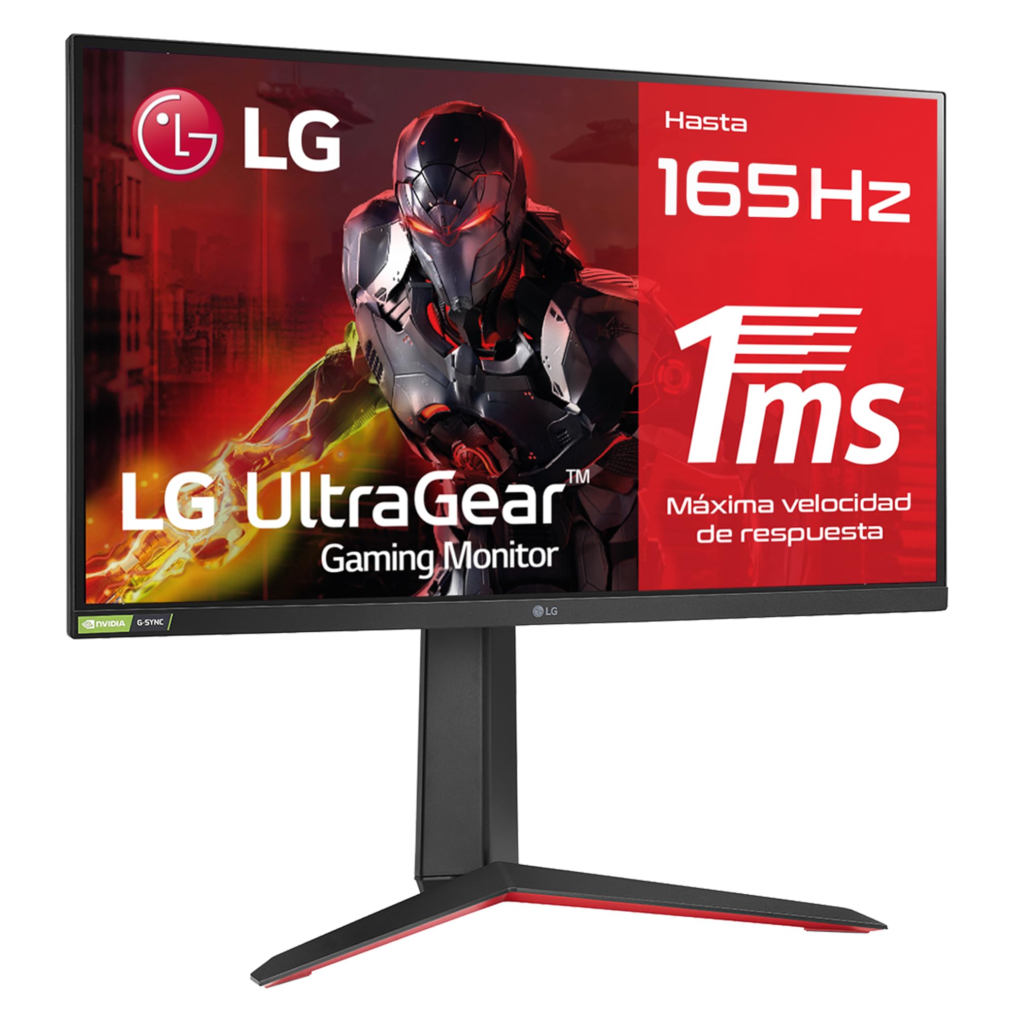 Monitor Gaming LG UltraGear 27GP850P-B 27'/ QHD/ 1ms/ 165Hz/ IPS/ Regulable en altura/ Negro
