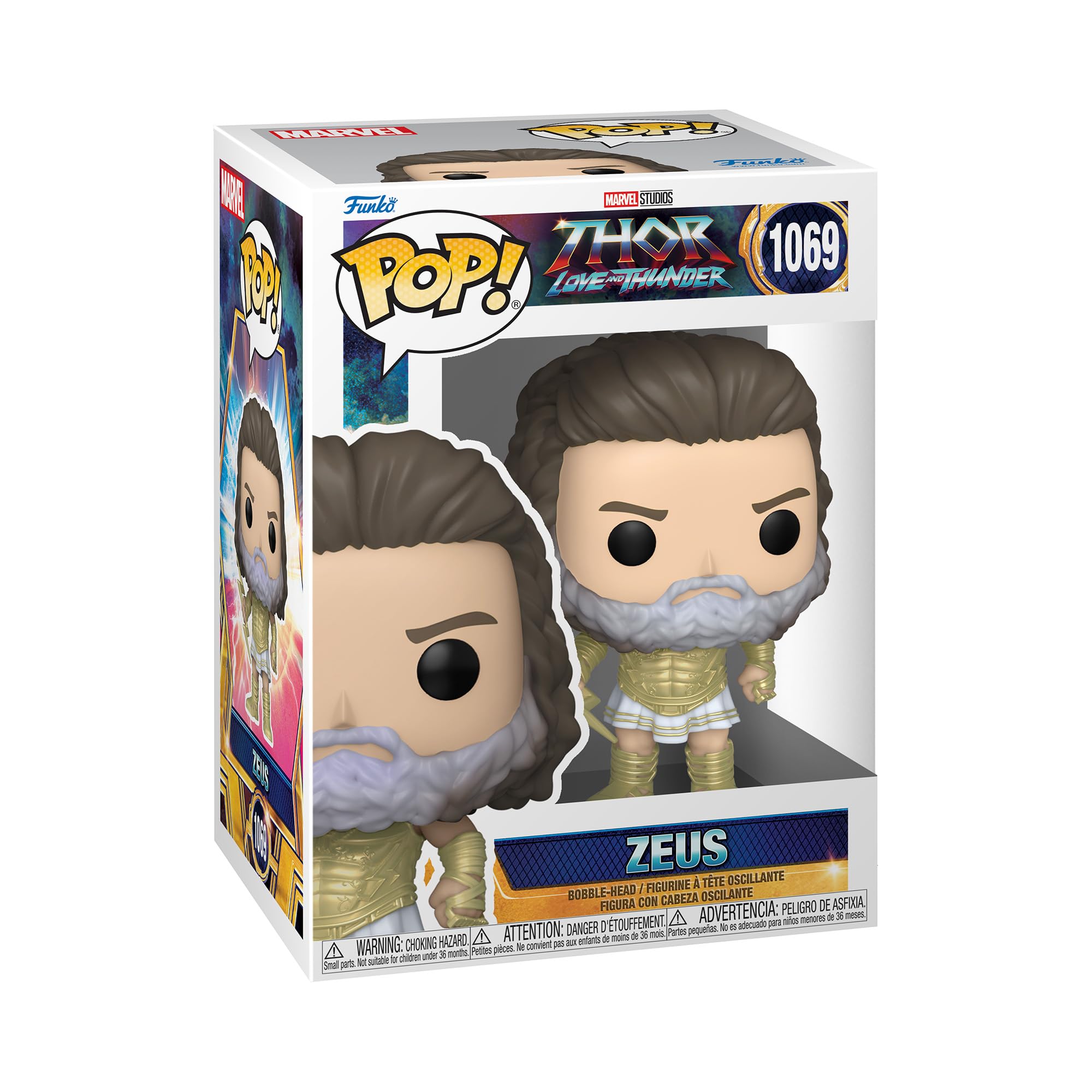 Funko Pop! Marvel: Thor: Love And Thunder - Zeus - Figura De Vinilo Coleccionable - Idea De Regalo- Mercancia Oficial - Juguetes Para NiñOs Y Adultos - Movies Fans - MuñEco Para Coleccionistas