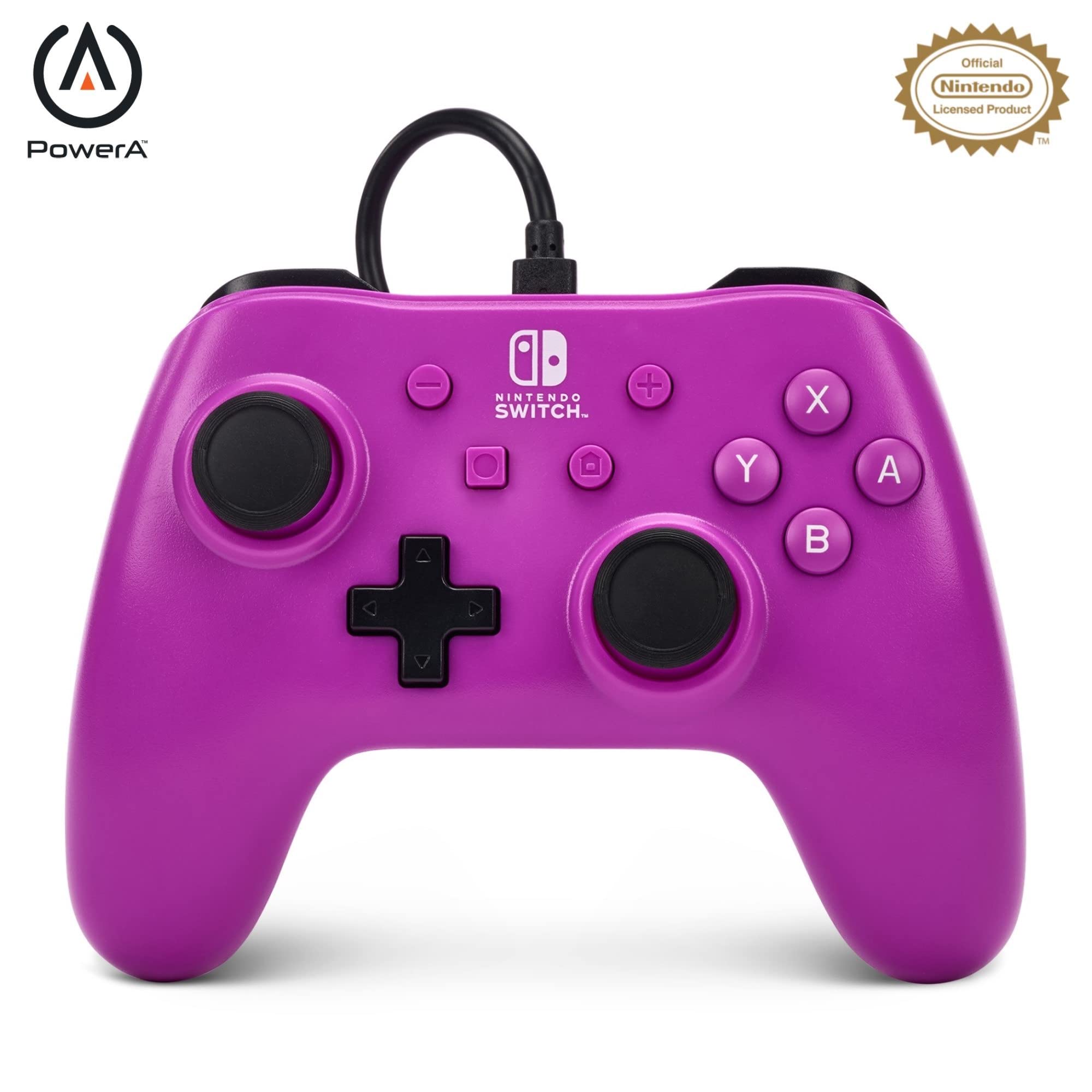Manette filaire PowerA pour Nintendo Switch - Violet raisin