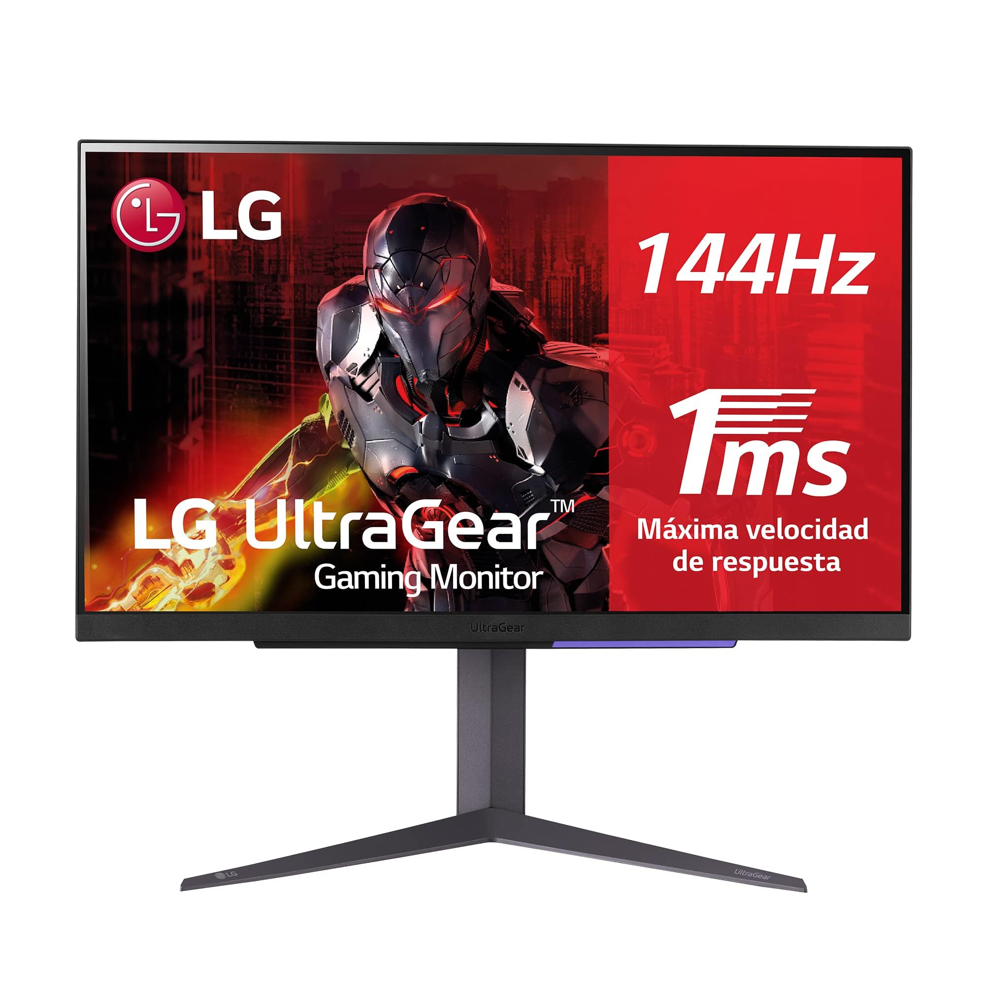 Monitor Gaming LG UltraGear 27GR93U-B 27'/ 4K/ 1ms/ 144Hz/ IPS/ Regulable en altura/ Negro