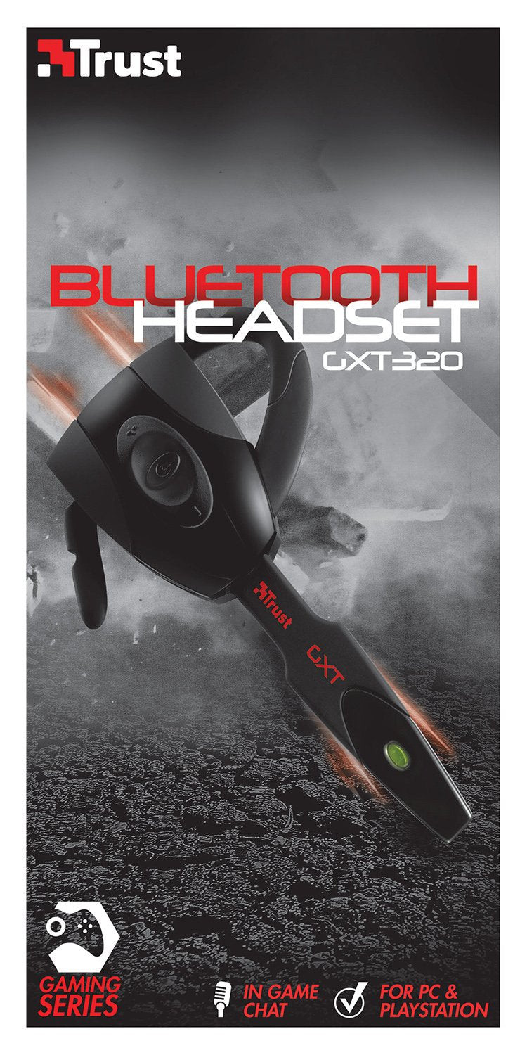 Trust Gxt 320 - Auriculares Bluetooth Gaming Con MicróFono (Cobertura InaláMbrica De 8 Metros), Color Negro [Modelo Antiguo]