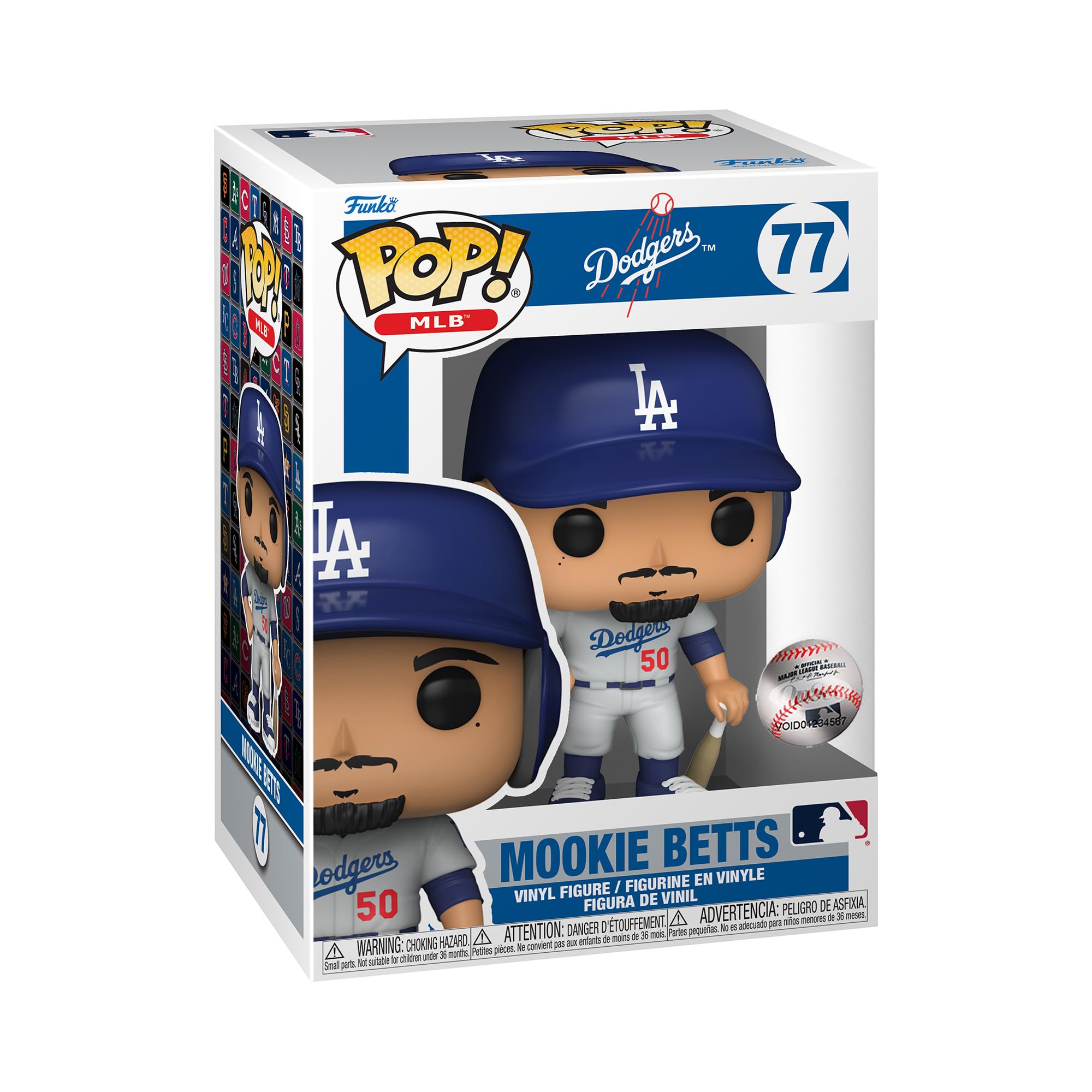 Funko Pop! Mlb: Dodgers - Mookie Betts - (Alt Jersey) - Figura De Vinilo Coleccionable - Idea De Regalo- Mercancia Oficial - Juguetes Para NiñOs Y Adultos - Sports Fans - MuñEco Para Coleccionistas