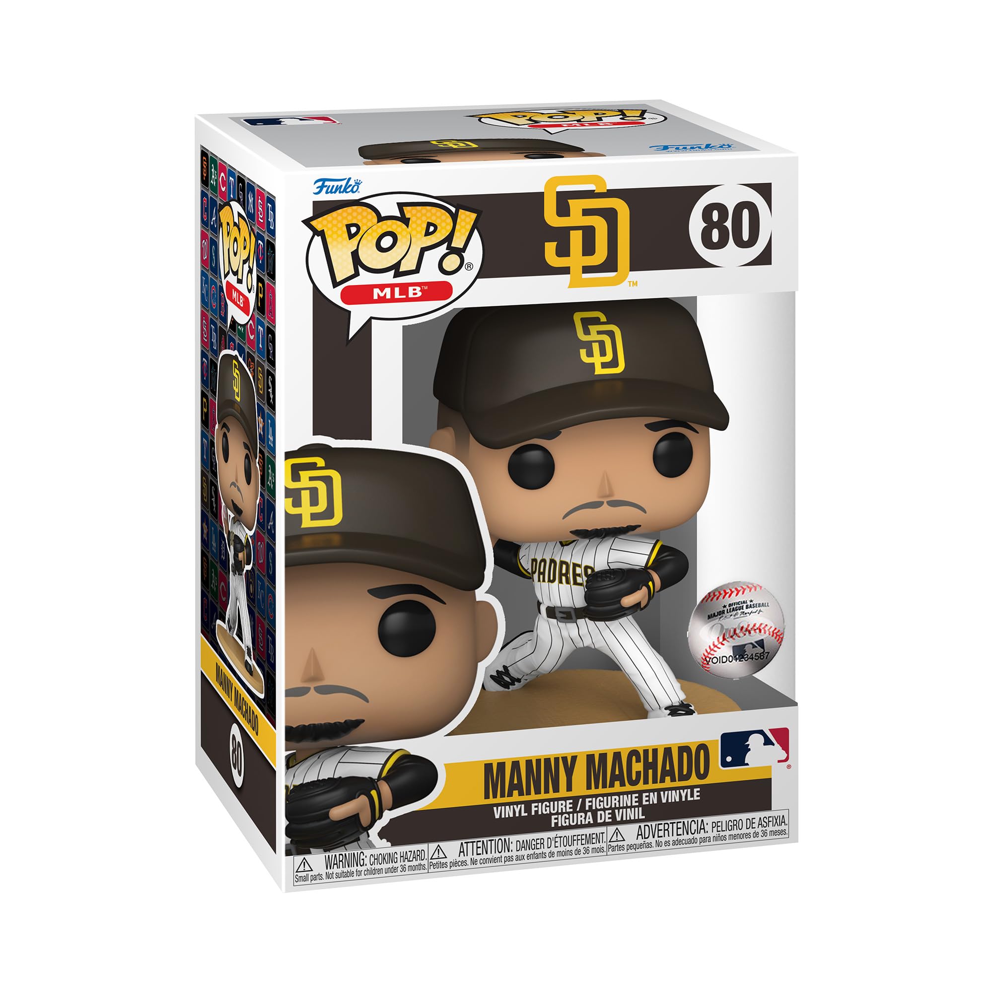 Funko Pop! Mlb: Padres-Manny Machado - (Home Jersey) - Figuras Miniaturas Coleccionables Para ExhibicióN - Idea De Regalo - MercancíA Oficial - Juguetes Para NiñOs Y Adultos - Fans De Sports