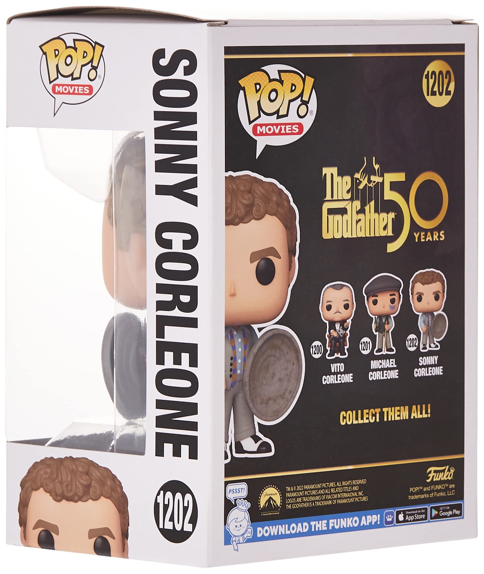 Funko Pop! Movies: The Godfather 50th - Sonny Corleone - 1/6 De Probabilidades De Obtener La Rara Variante Chase - Figura De Vinilo Coleccionable - Idea De Regalo- Mercancia Oficial - Movies Fans