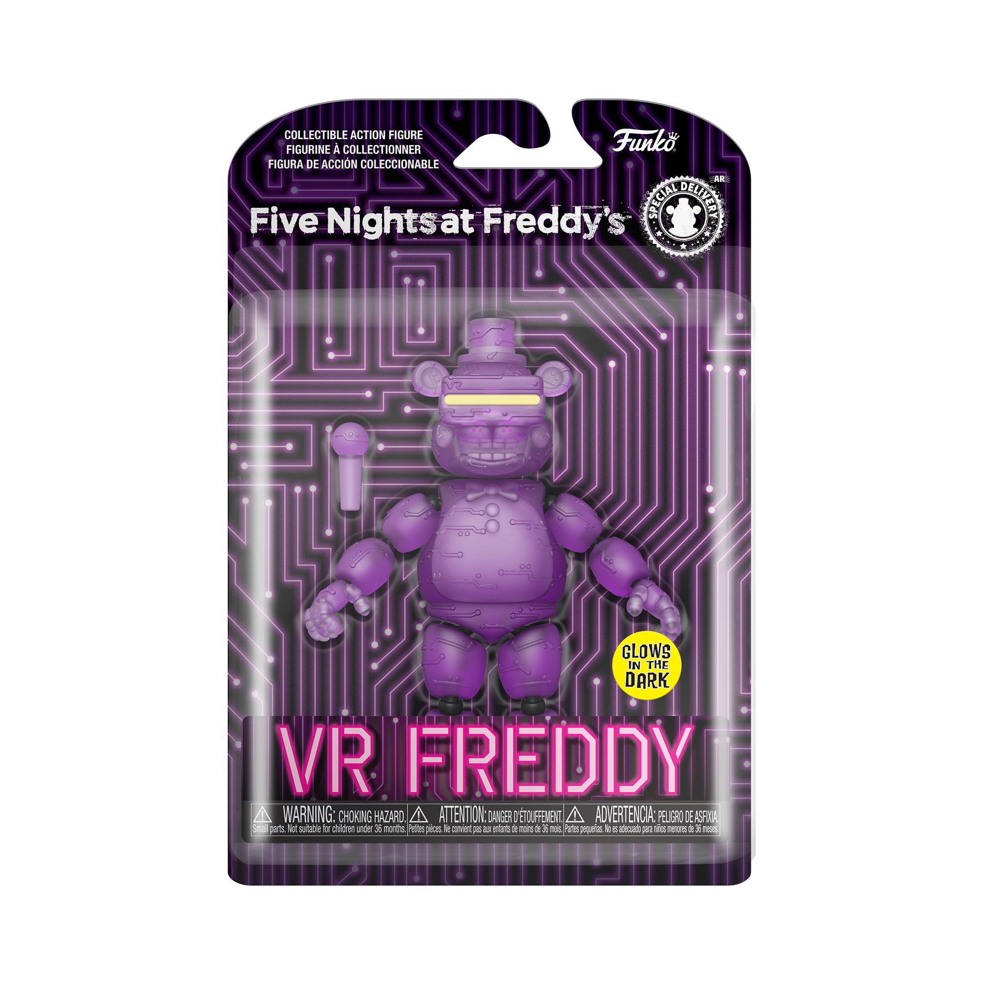 Funko Action Figure: Five Nights At Freddy'S (Fnaf) - Freddy Fazbear With - Brilla En La Oscuridad - Juguete De ColeccióN - Idea De Regalo- Mercancia Oficial - Para Chicos, Chicas Y Adultos