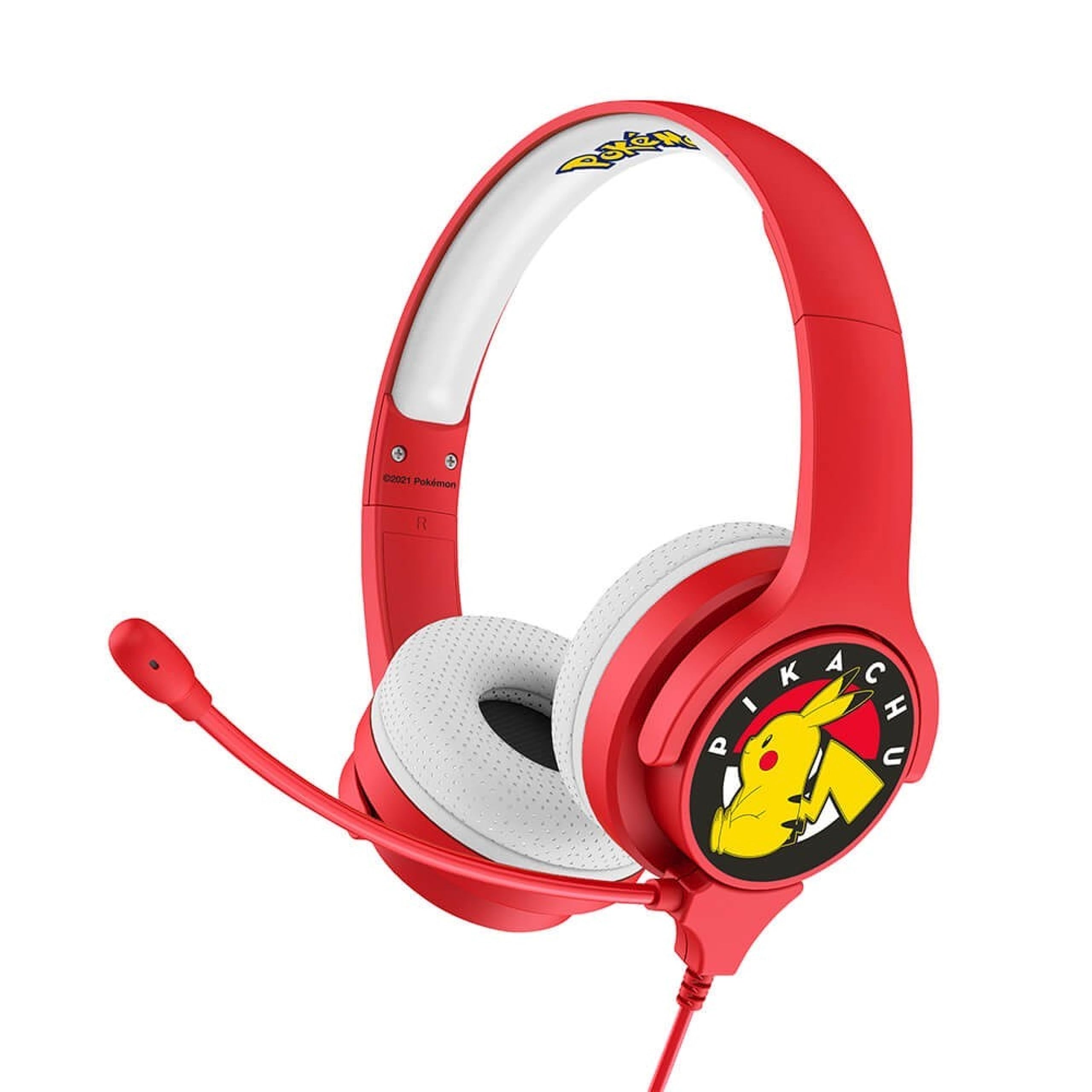 OTL - Casque et Microphone Filaire Rouge Pikachu Pokemon multiplateforme (Android)