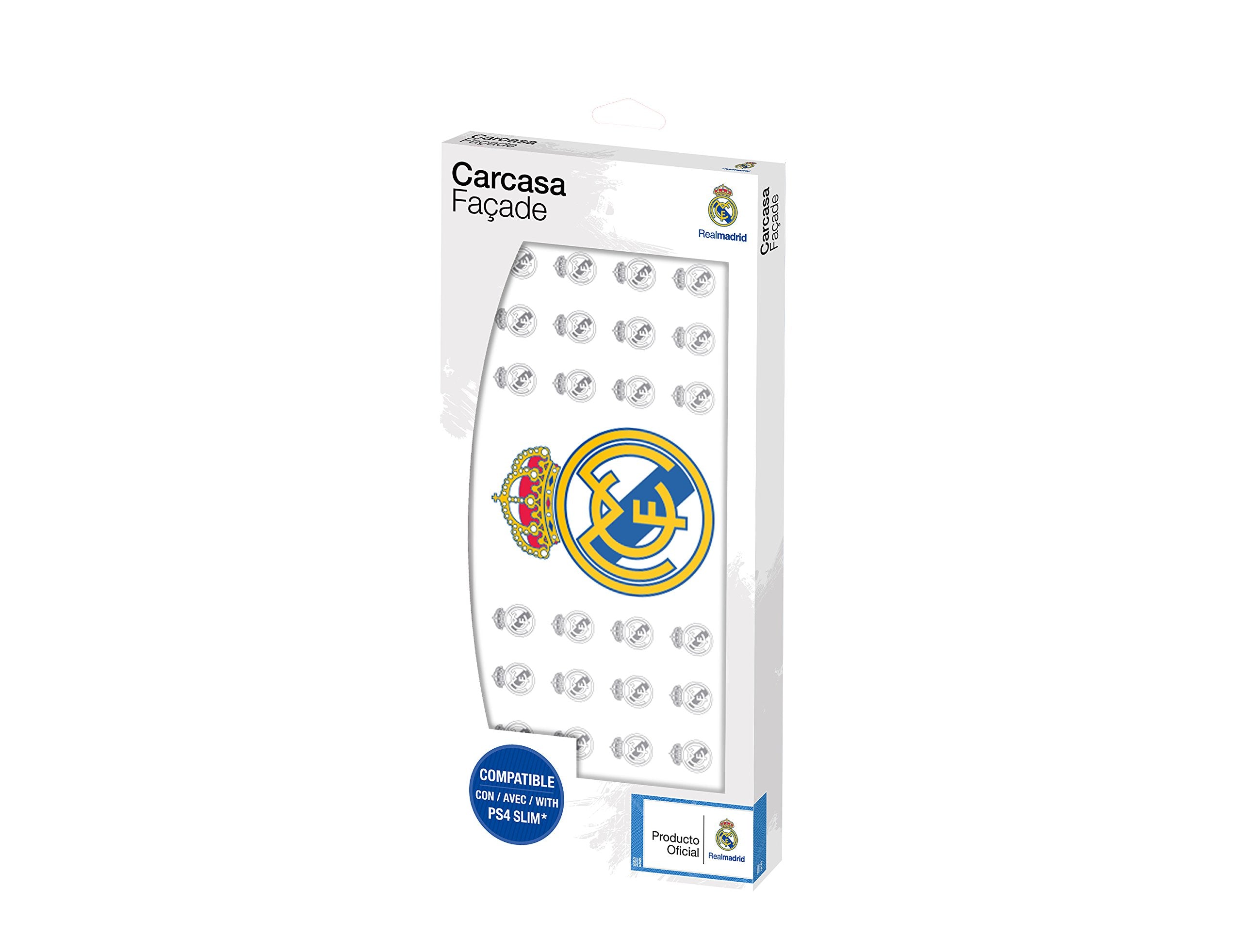 Subsonic - Coque personnalisée Faceplate Licence officielle Real Madrid (PS4 Slim)