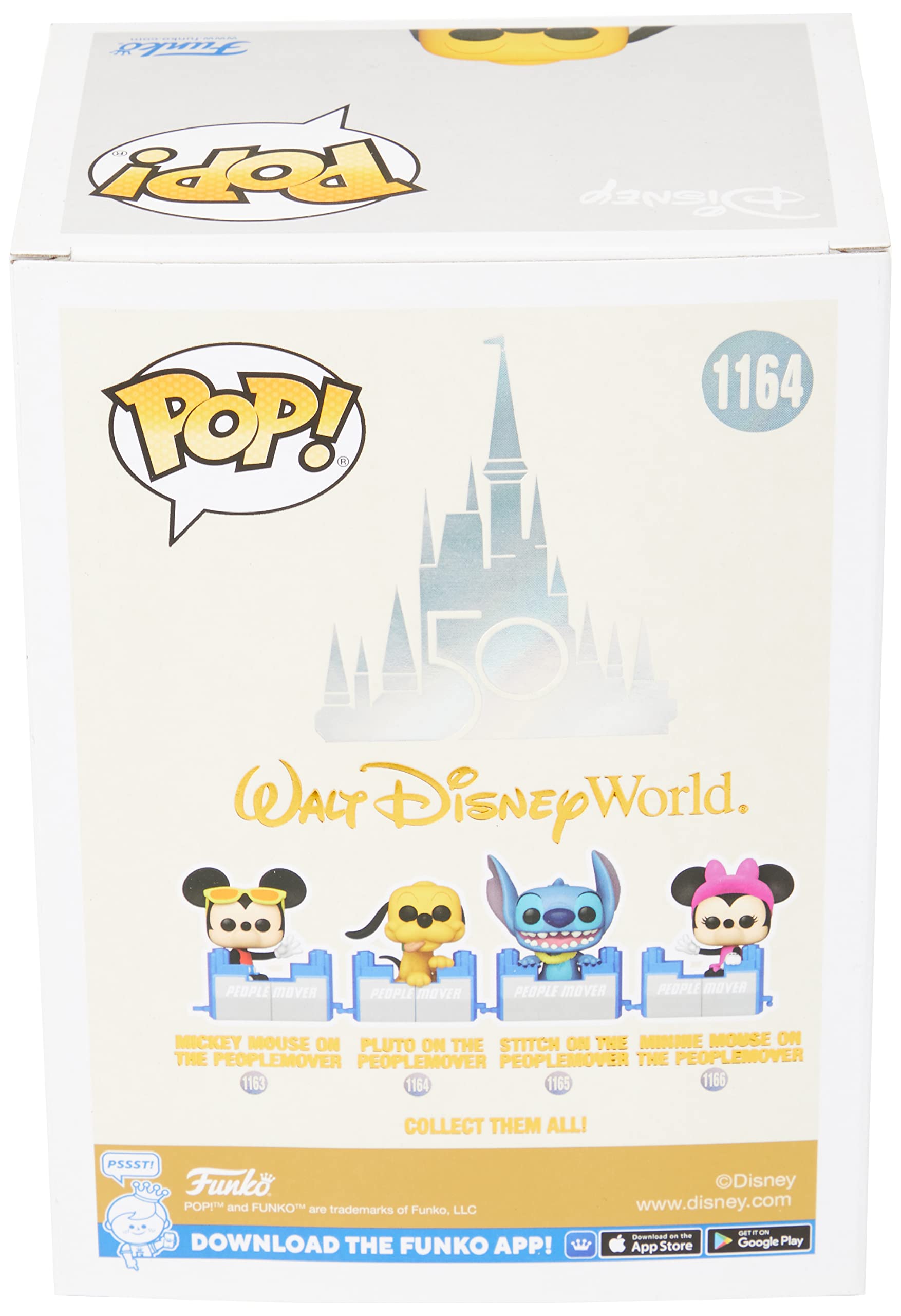Funko Pop! Disney: Wdw50- People Mover Pluto With Balloon - Disney World 50th Anniversary - Figura De Vinilo Coleccionable - Idea De Regalo- Mercancia Oficial - Juguetes Para NiñOs Y Adultos