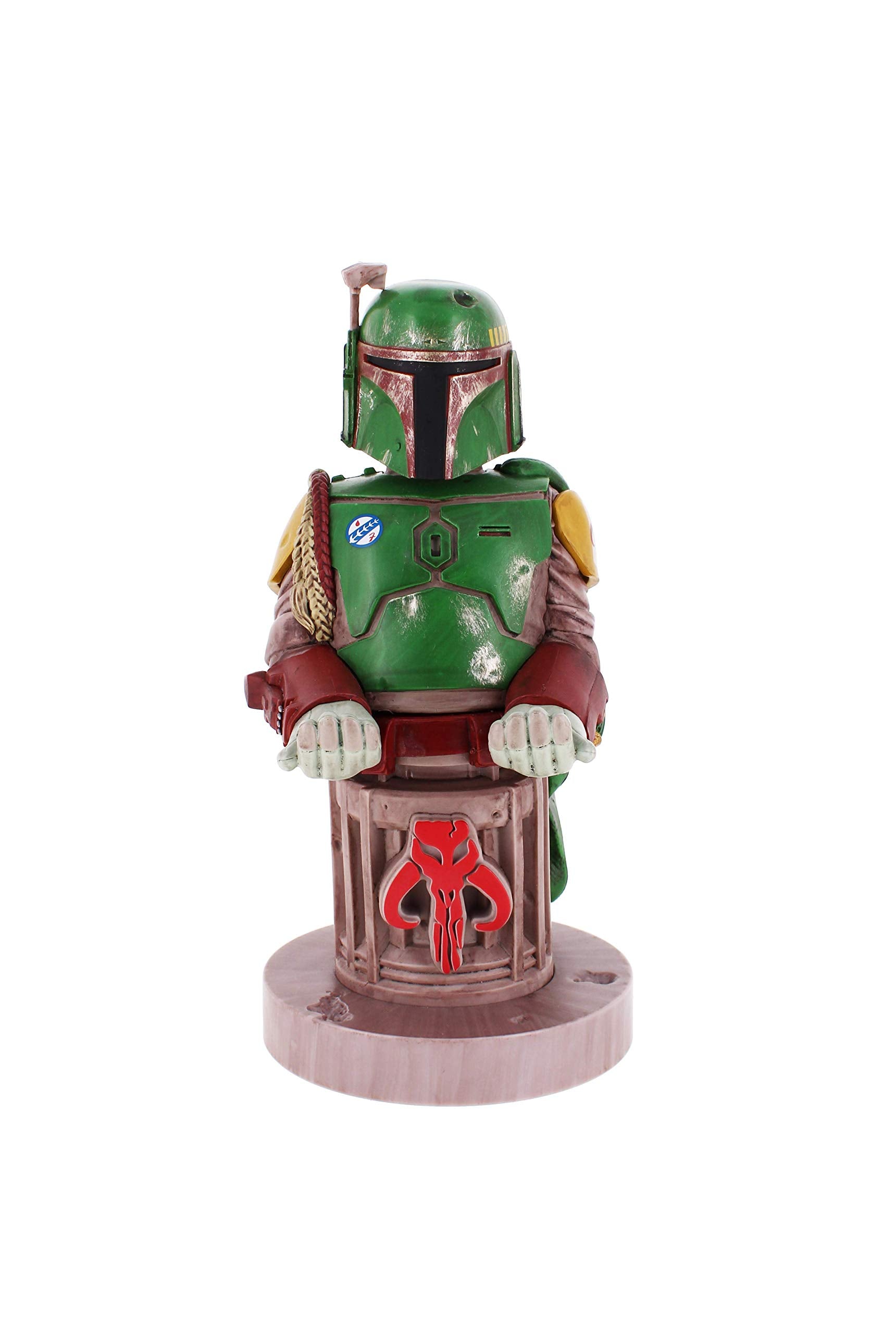 Cable Guys - Star Wars Boba Fett Gaming Accessories Holder & Phone Holder For Most Controller ( XBOX - Series X, Playstation PS5, Nintendo Switch) & Phone (iPhone, Google Pixel, Samsung)