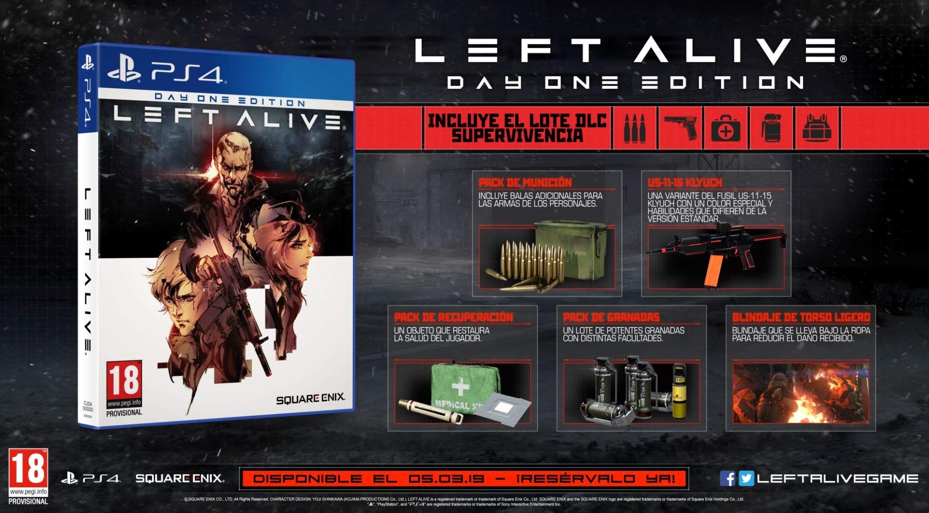Left Alive Day One Edition PS4 - PAL ESP - Nuevo