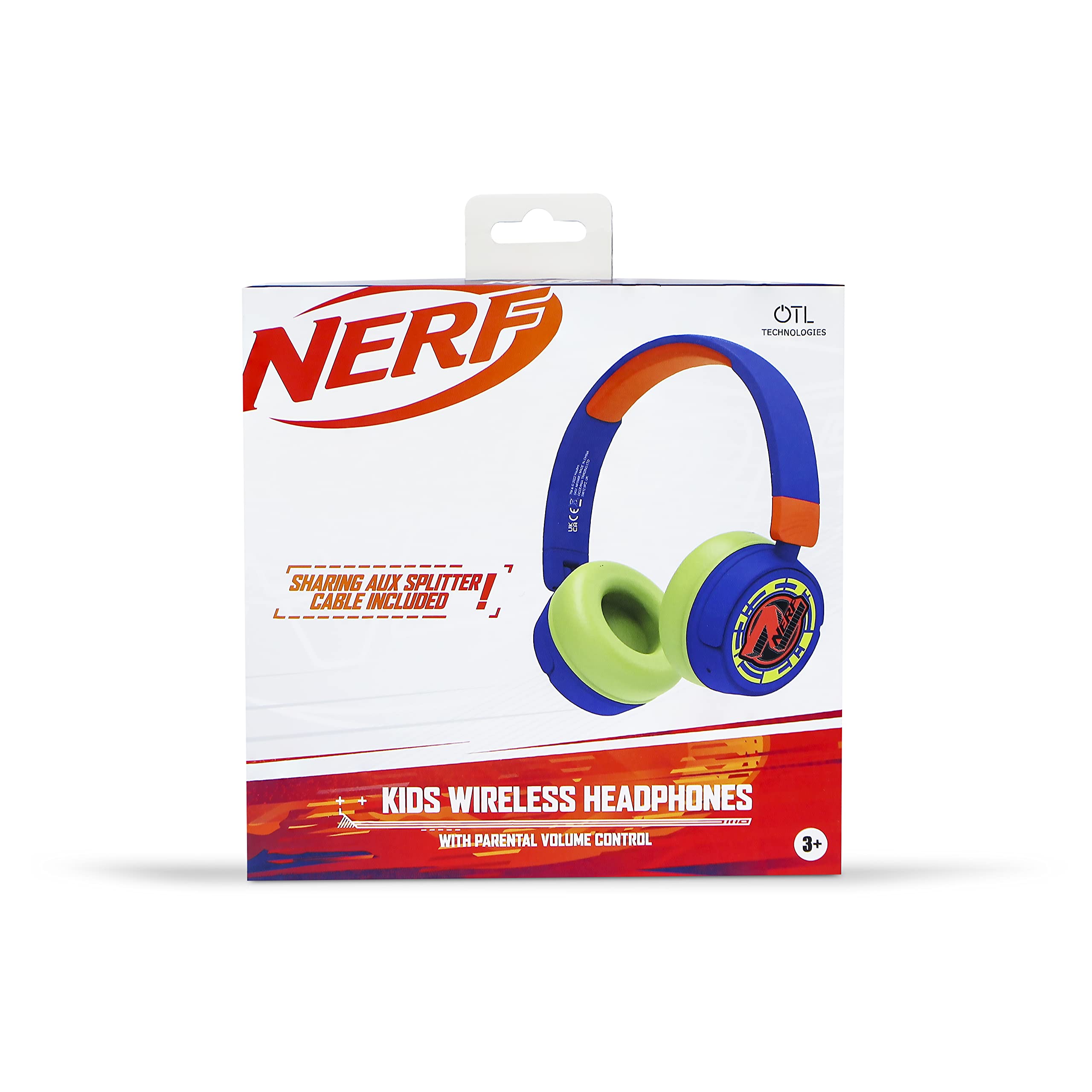 Otl Technologies Auriculares Infantiles InaláMbricos Nerf Bluetooth Plegables