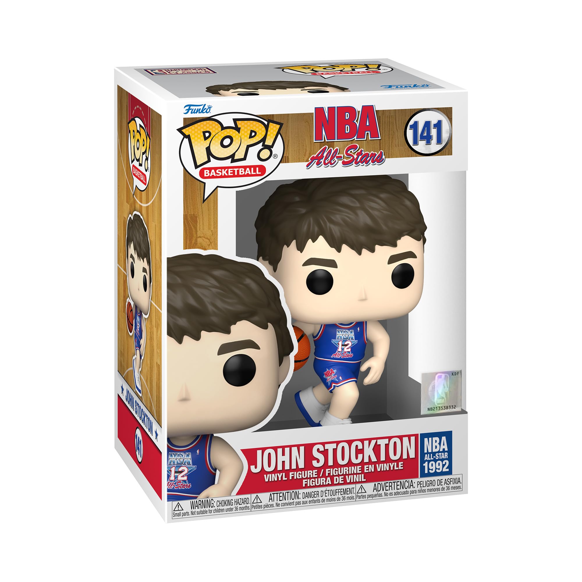 Funko Pop! Nba Legen DS - John Stockton - (Blue All Star Uni 1992) - Figura de Vinilo Coleccionable - Idea de Regalo- Mercancia Oficial - Juguetes para Niños y Adultos - Sports Fans