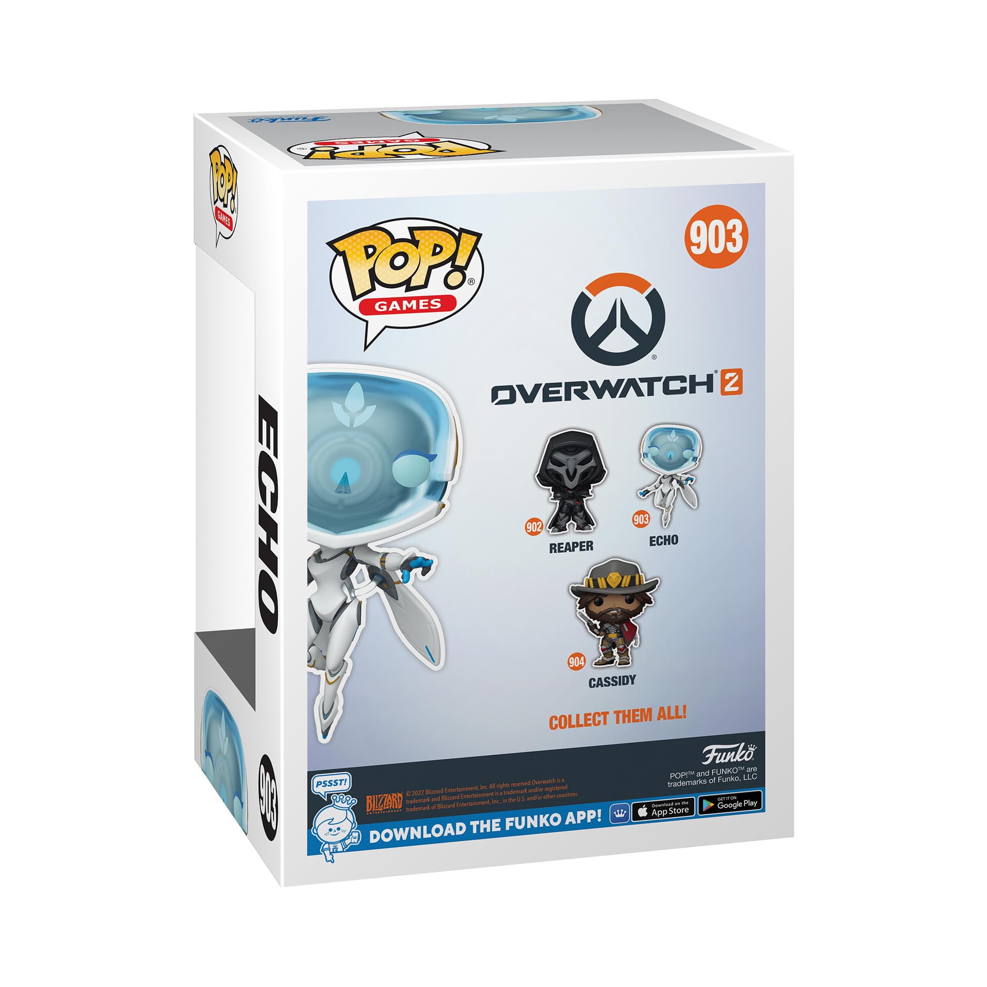 Funko Pop! Games: Overwatch 2- Echo - Figura De Vinilo Coleccionable - Idea De Regalo- Mercancia Oficial - Juguetes Para NiñOs Y Adultos - Video Games Fans - MuñEco Para Coleccionistas Y ExposicióN