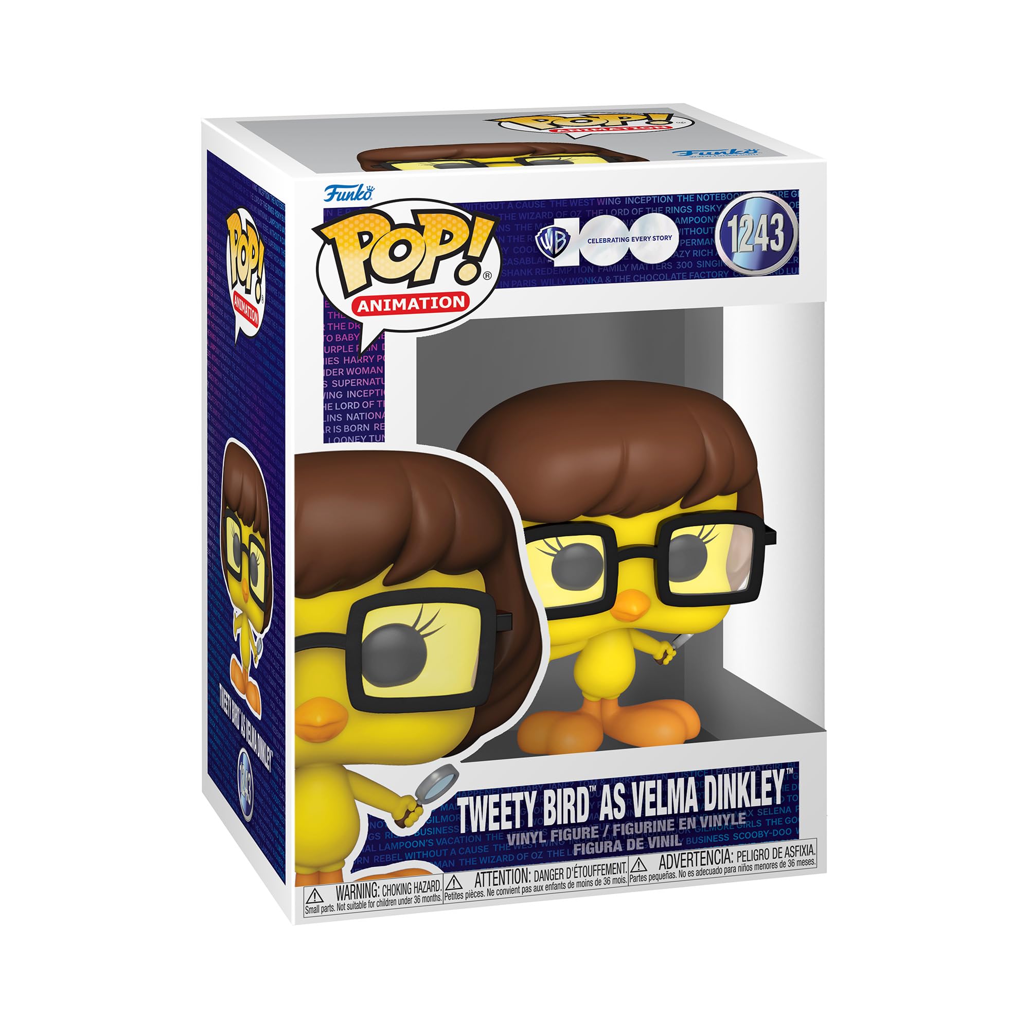 Funko Pop! Animation: Tweety Bird Como Velma - Figura Coleccionable de Vinilo - Piolín de Looney Tunes - Regalo Ideal para Fans y Coleccionistas