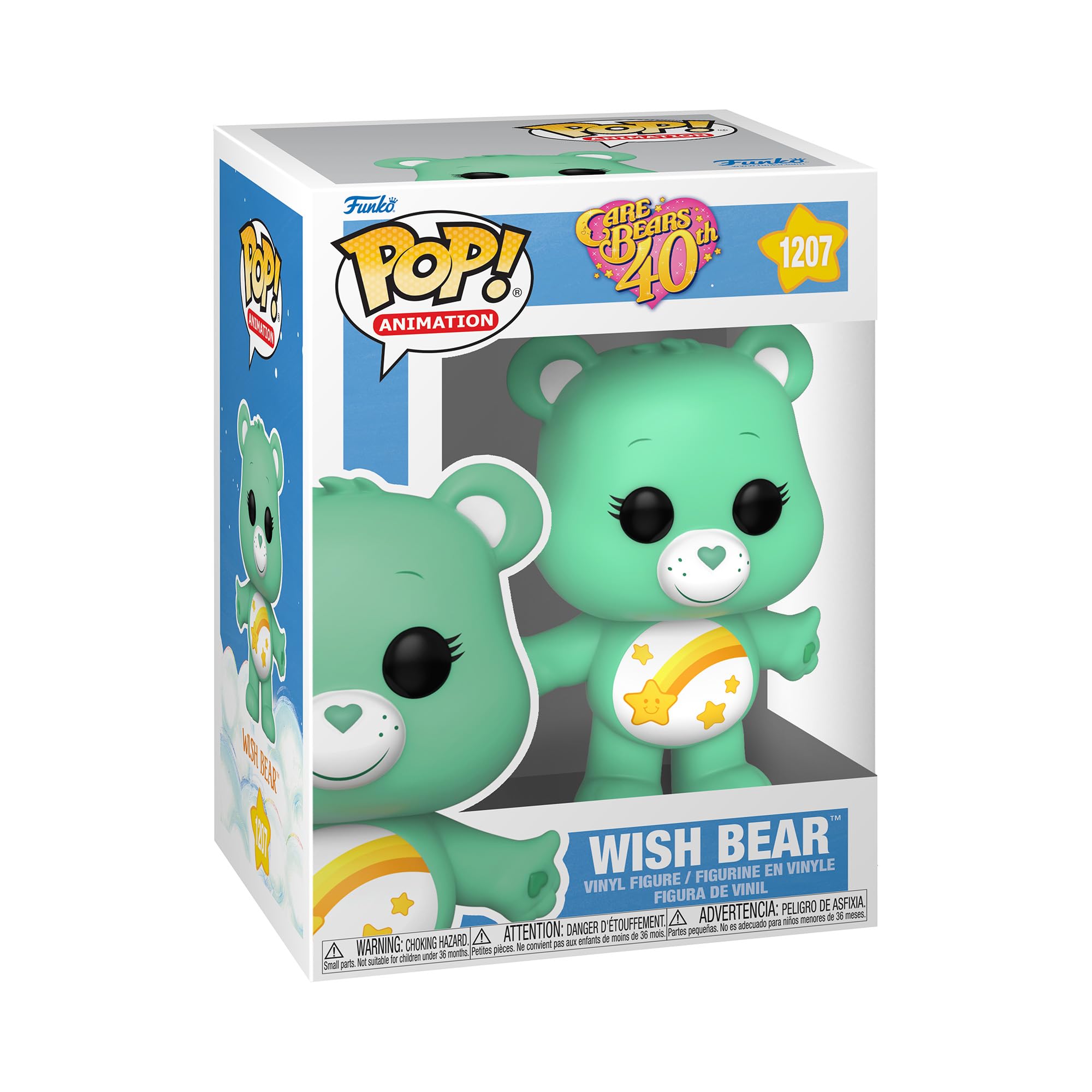 Funko Pop! Animation: Cb40- Wish True Heart Bear - Afelpado Ch - Care Bears - Figura De Vinilo Coleccionable - Idea De Regalo- Mercancia Oficial - Juguetes Para NiñOs Y Adultos - Tv Fans