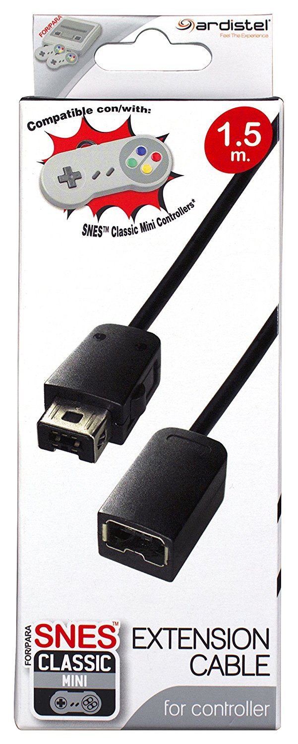 Ardistel - Câble d'extension 1,5 m pour mini-contrôleur NES/SNES (Nintendo Super Nes)