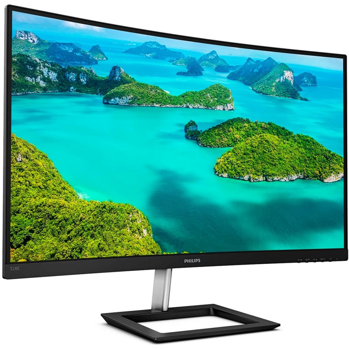 Monitor Profesional Curvo Philips E-Line 328E1CA 31.5'/ 4K/ Multimedia/ Negro