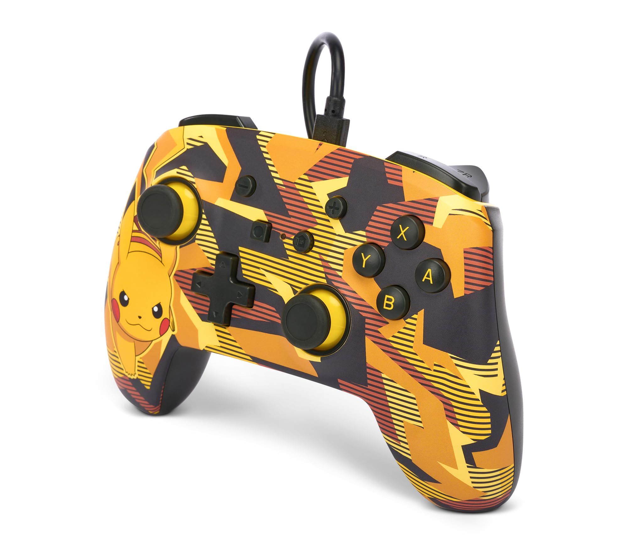 Mando Nintendo Switch Powera Con Cable Mejorado Pikachu Tormenta Camuflaje - Edición especial