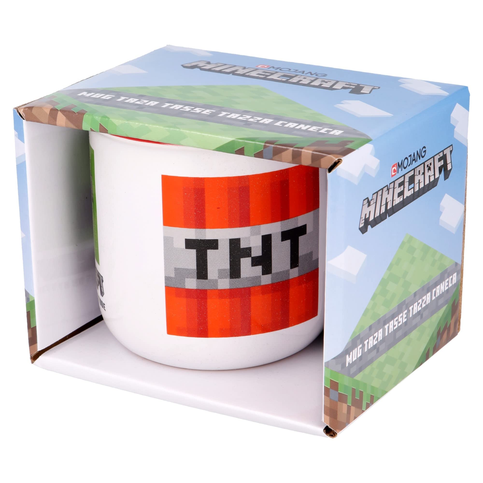 Merchandising Minecraft Taza Desayuno CeráMica 400 Ml