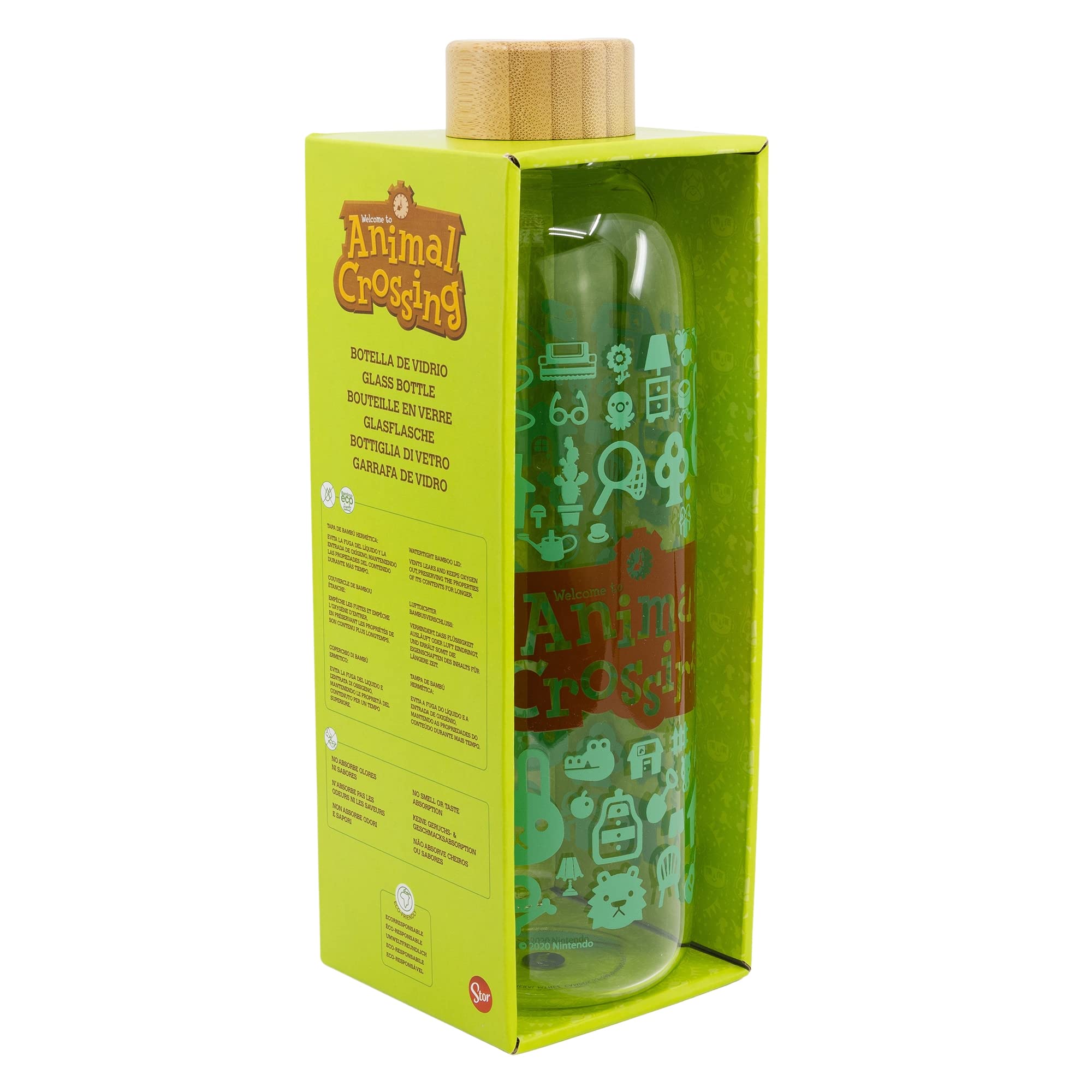Stor8412497020058vidrio Botella, 1030 Ml Capacidad, Animales Cruce