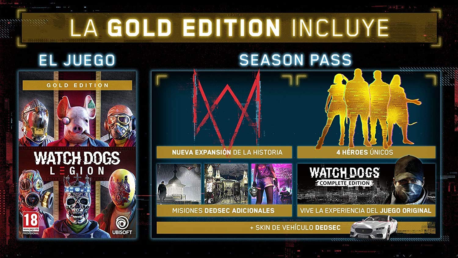 Watch Dogs Legion Gold PS5 - [PAL ESP] - Nuevo