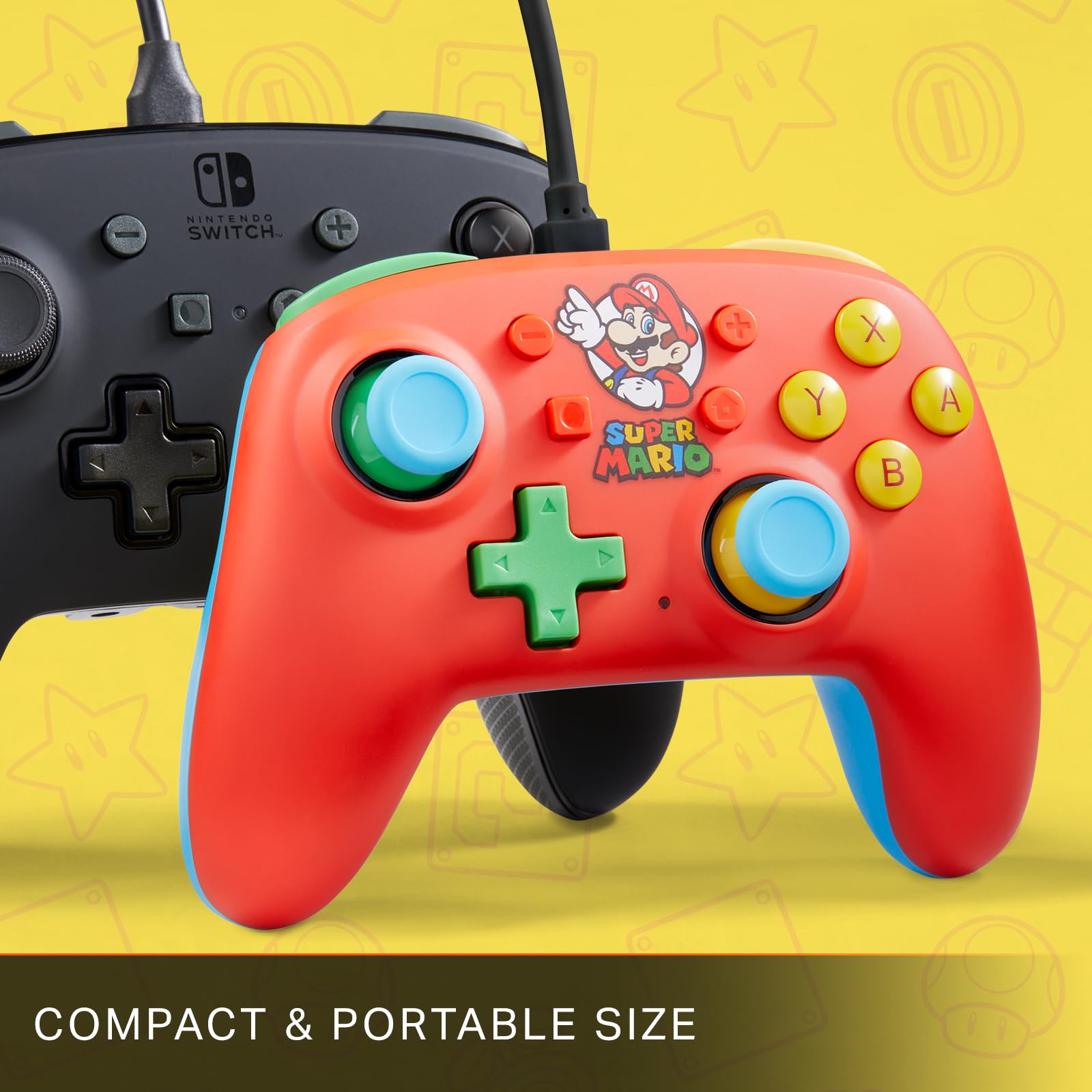 Mando Nintendo Switch Powera Nano Mario Medley Con Cable - Edición especial