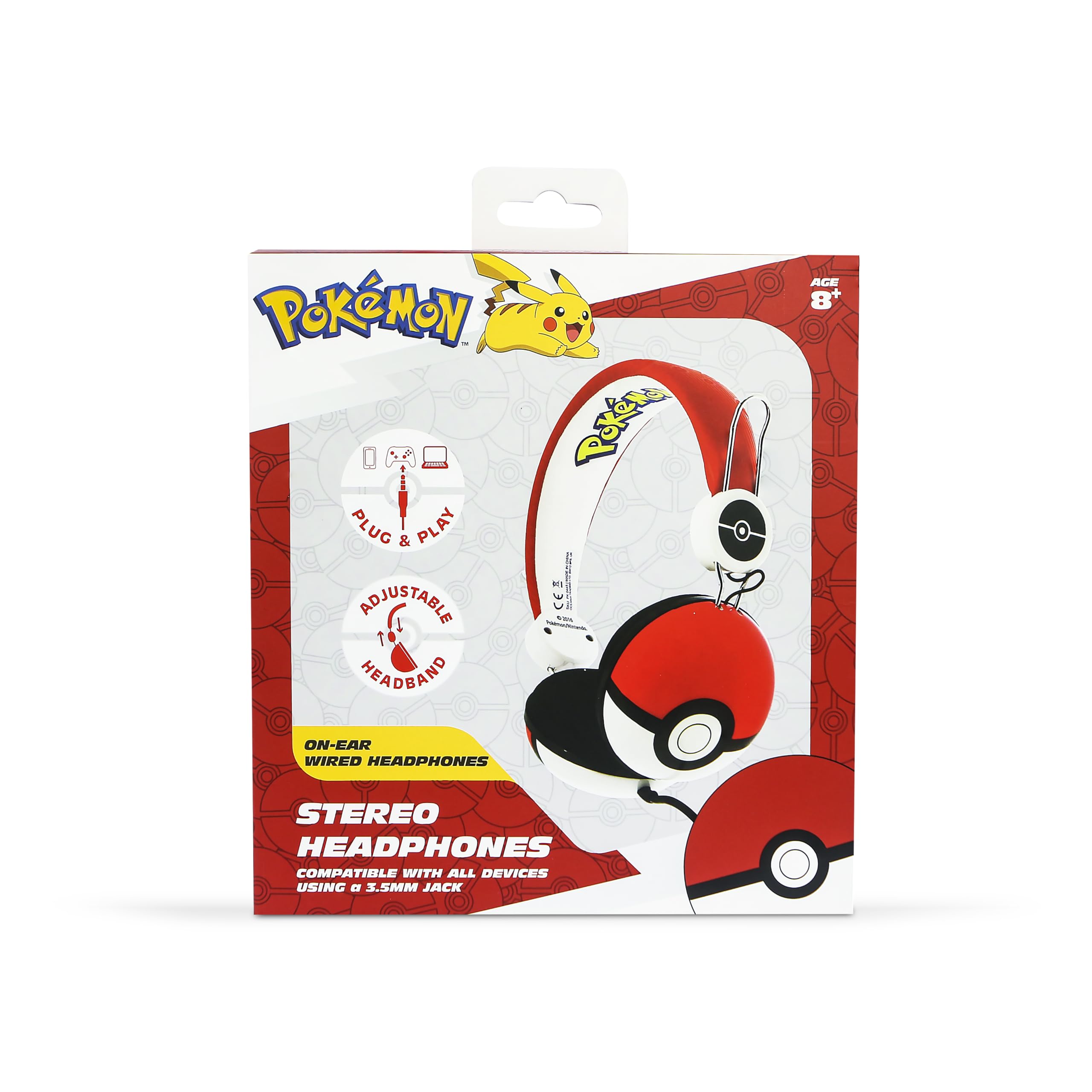 Otl Technologies Pk0445 Pokemon Pokeball Auriculares Multicolor