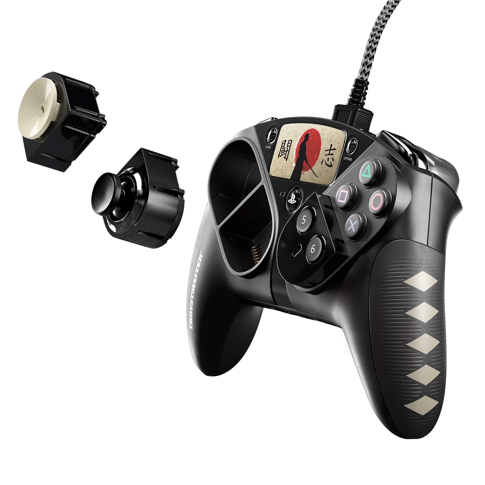 Mando ps4 Controles Thrustmaster Eswap Fighting Pack Oscuro ( PS4/PC) - 6 módulos adicionales