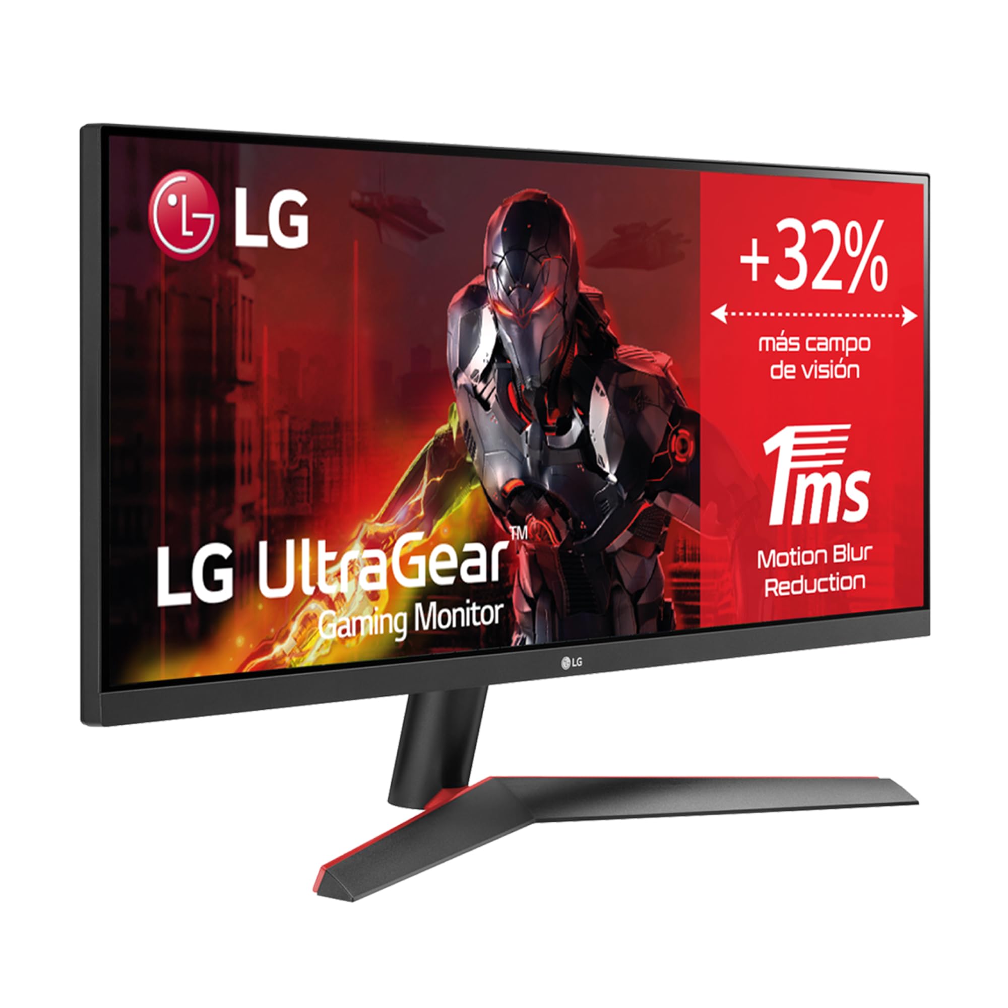 Monitor Gaming Ultrapanorámico LG 29WP60G-B 29'/ WFHD/ 1ms/ 75Hz/ IPS/ Negro