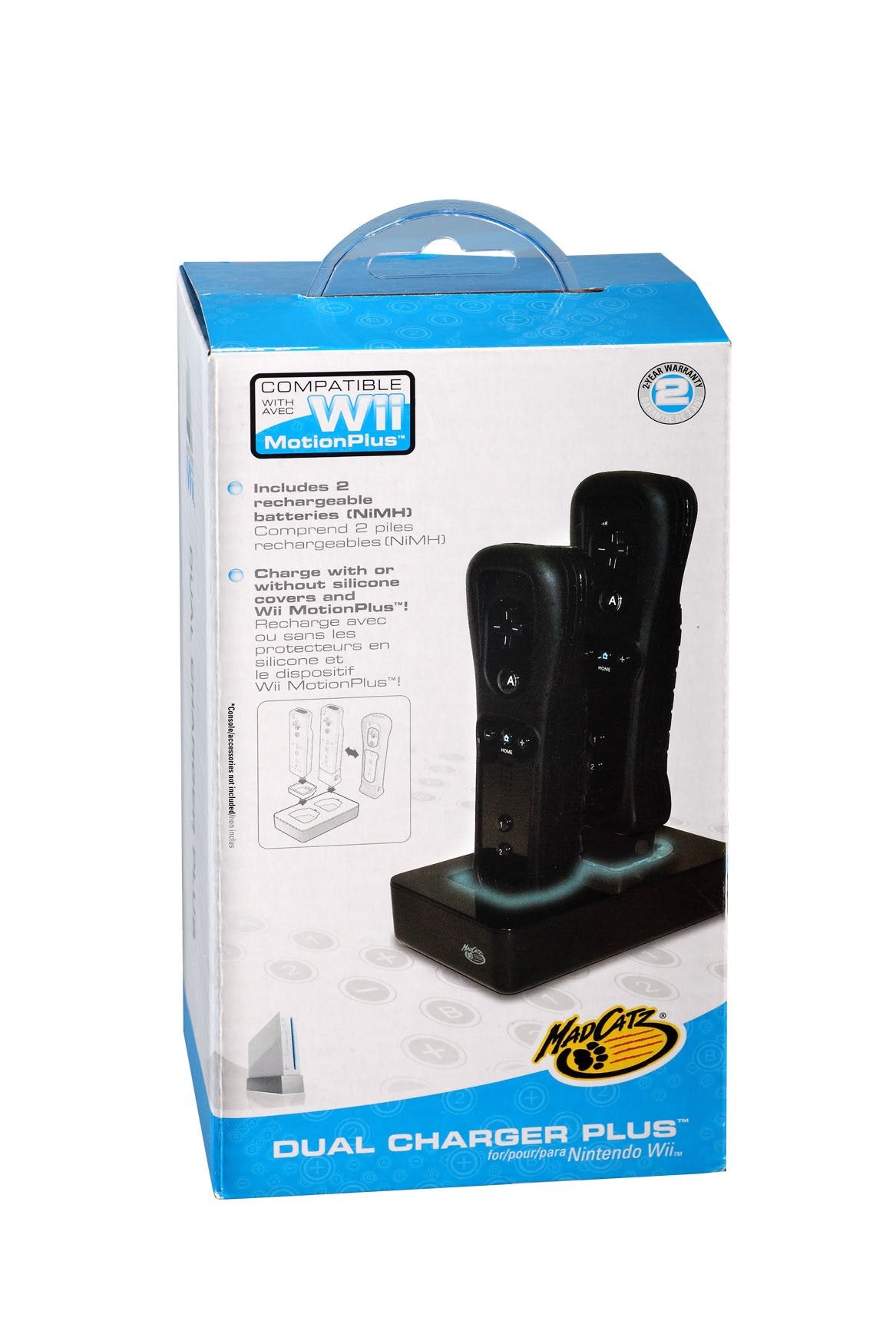 Mad Catz - Double Station de Charge Plus Noir (Nintendo Wii)