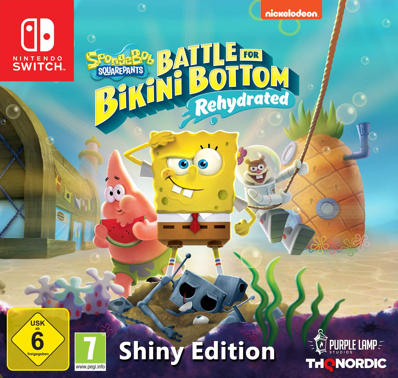 Spongebob Squarepants: Battle For Bikini Bottom Rehydrated - NINTENDO SWITCH - PAL ESP - Nuevo