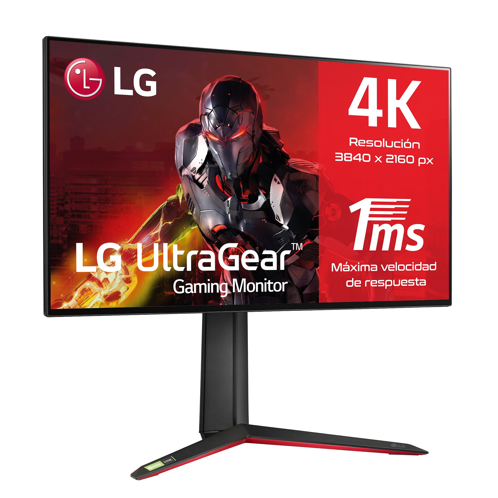 Monitor Gaming LG UltraGear 27GP95RP-B 27'/ 4K/ 1ms/ 160Hz/ IPS/ Regulable en altura/ Negro