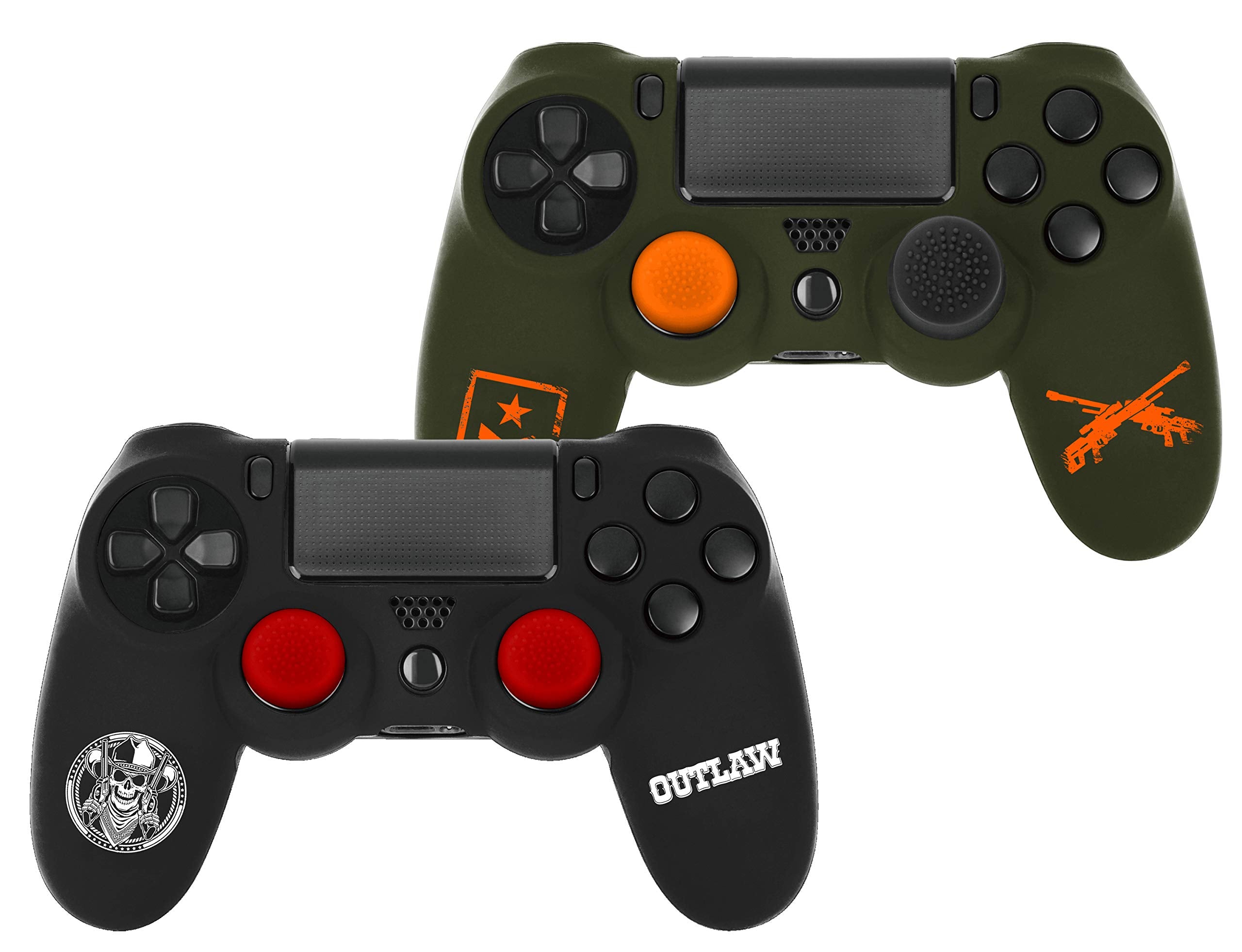Subsonic - Funda Protectora Silicona Y Thumb Grip Caps Para Mando PS4 - Xestern 2018