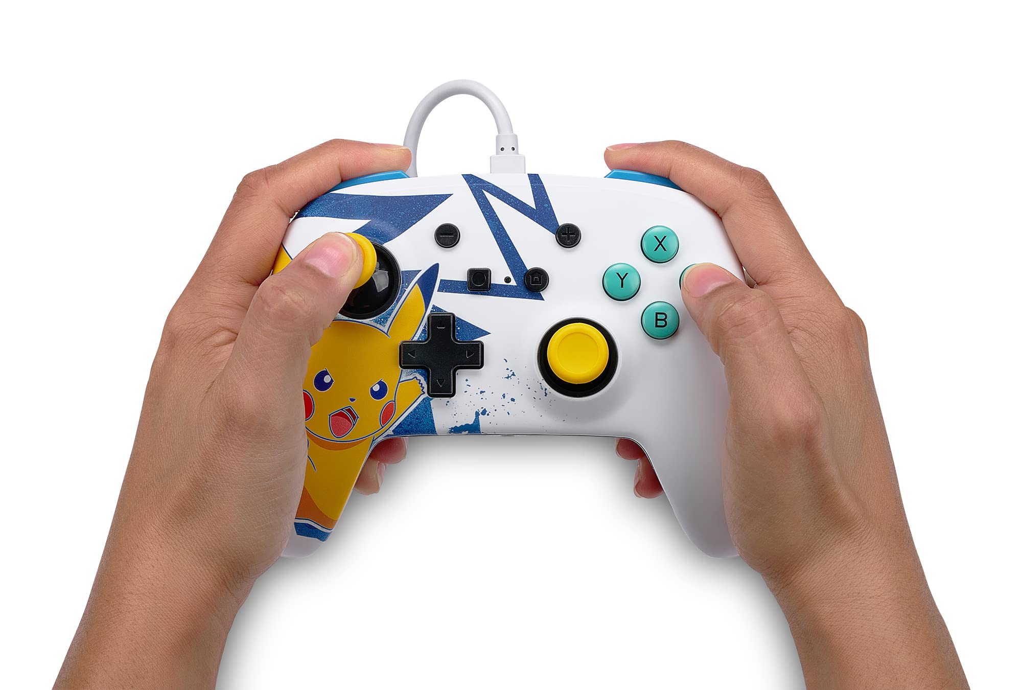 Mando Nintendo Switch Powera Mejorado Con Cable Pikachu High Voltage - Edición especial