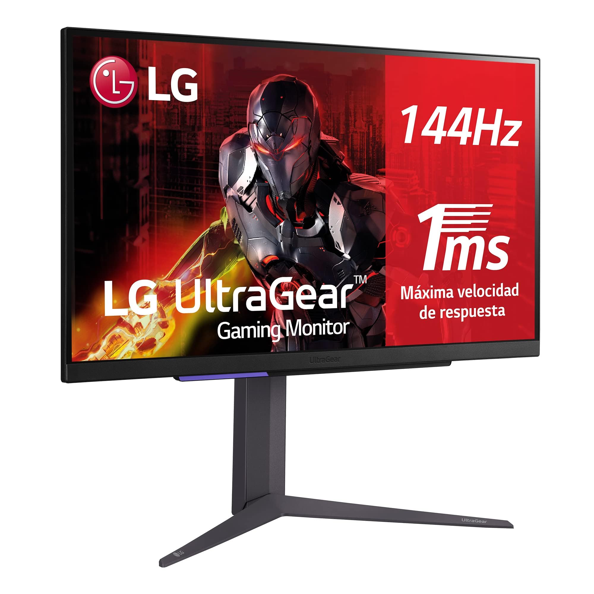 Monitor Gaming LG UltraGear 27GR93U-B 27'/ 4K/ 1ms/ 144Hz/ IPS/ Regulable en altura/ Negro
