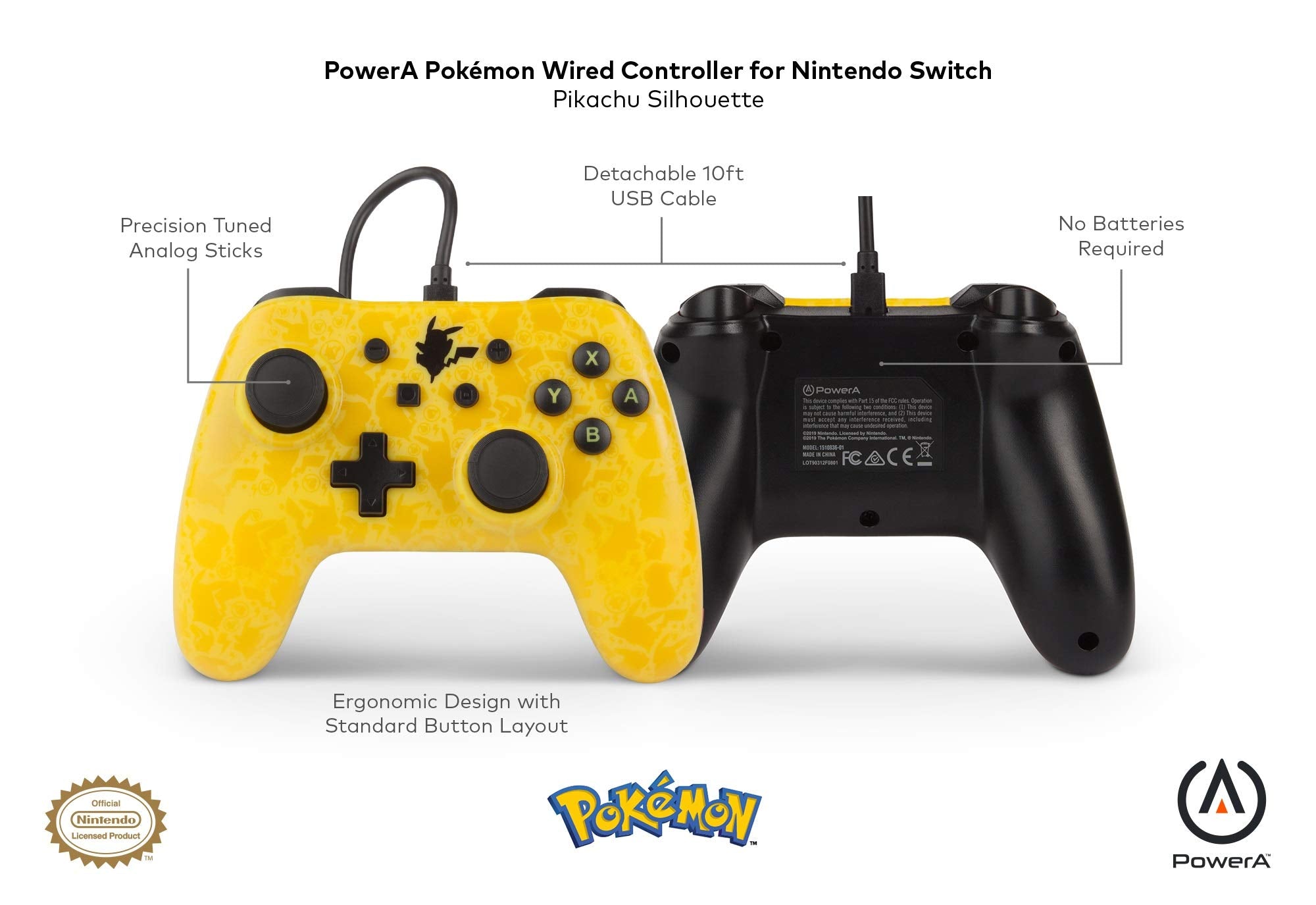 Mando Nintendo Switch Nsw Pikachu Silhouette