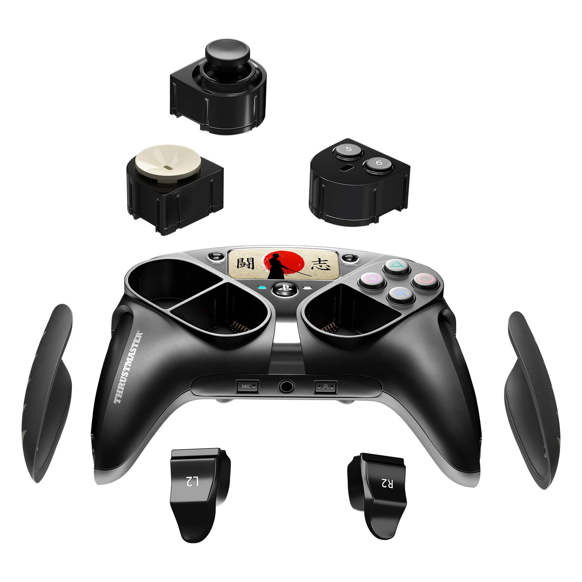 Mando ps4 Controles Thrustmaster Eswap Fighting Pack Oscuro ( PS4/PC) - 6 módulos adicionales