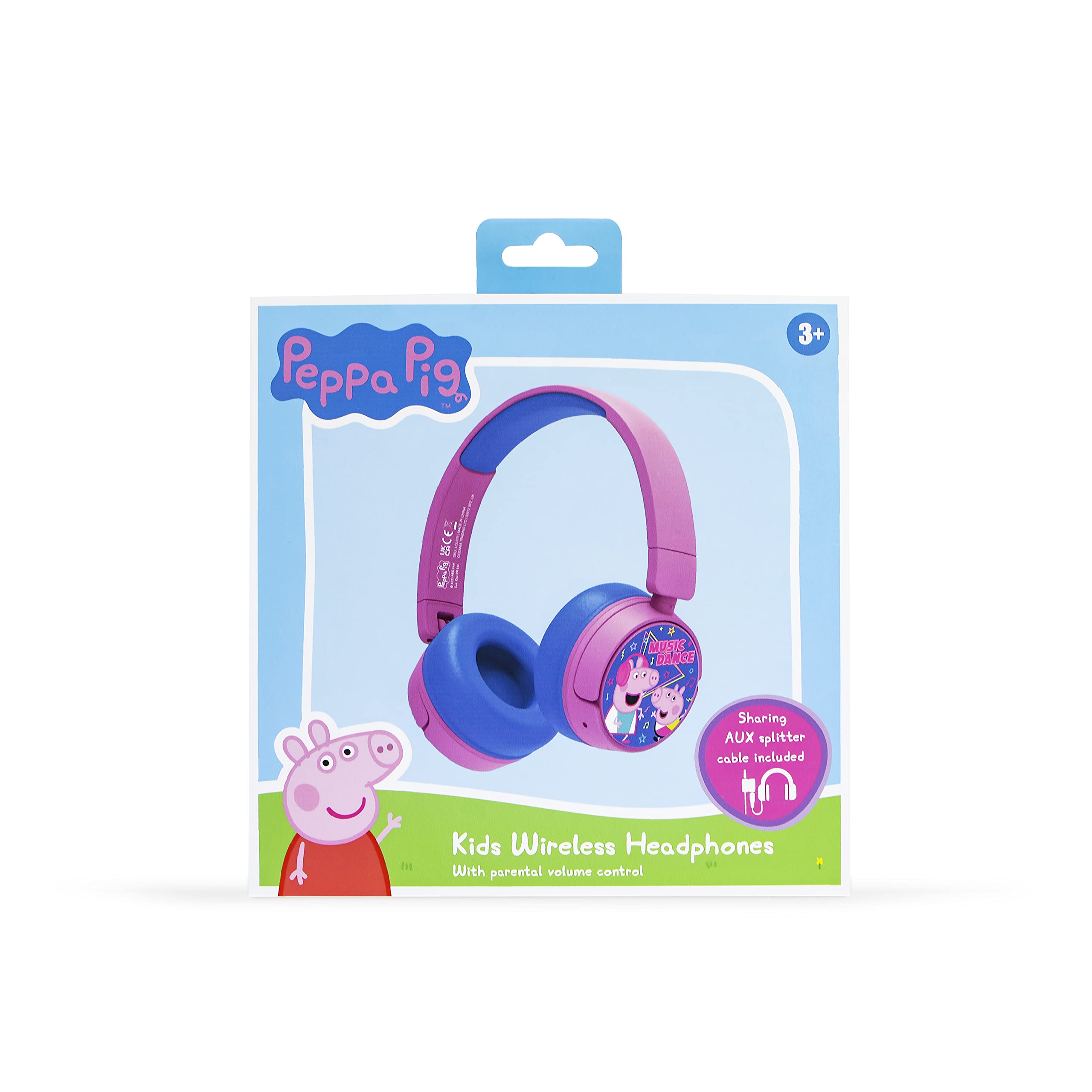 Otl Technologies Auriculares Infantiles InaláMbricos Peppa Pig Music Dance Bluetooth Plegables