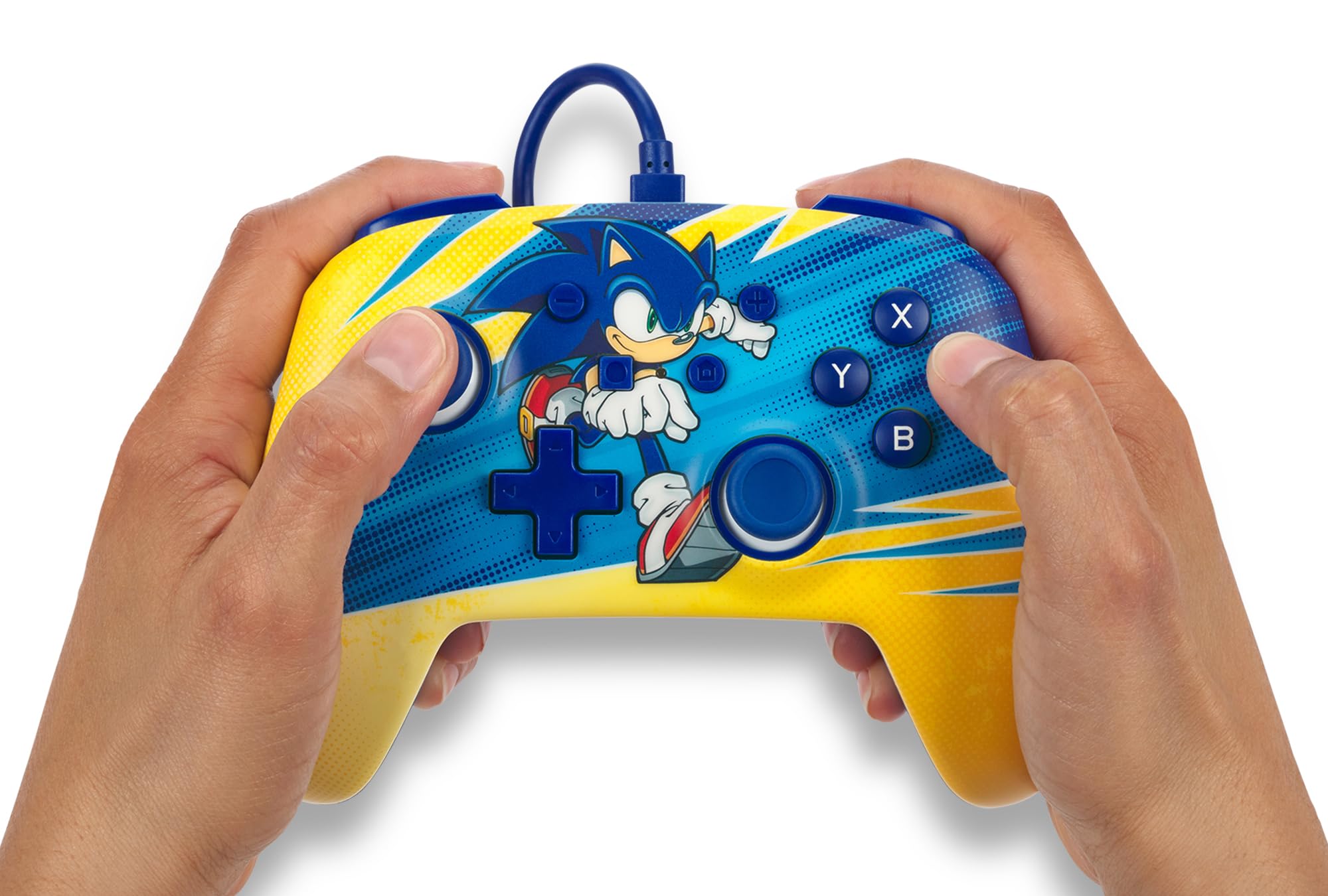 Mando Nintendo Switch Powera Con Cable Mejorado Impulso Sonic  - Edición especial