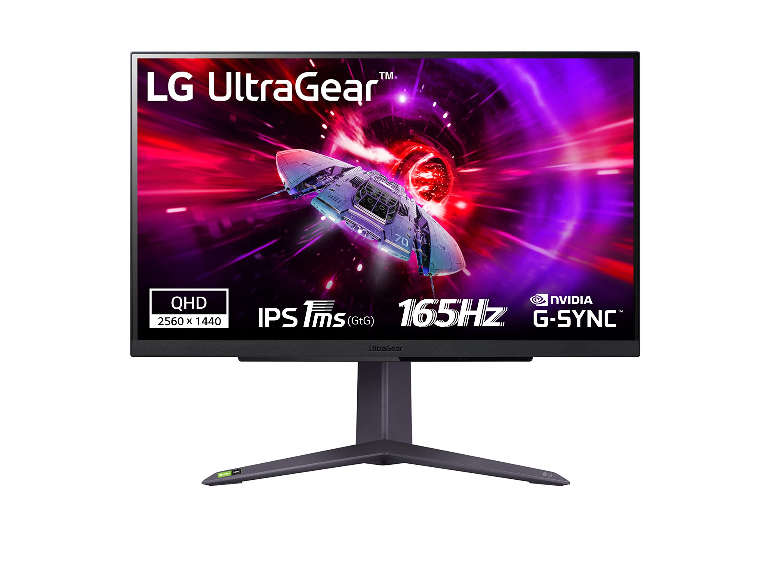 Monitor Gaming LG UltraGear 27GR75Q-B 27'/ QHD/ 1ms/ 165Hz/ IPS/ Regulable en altura/ Negro